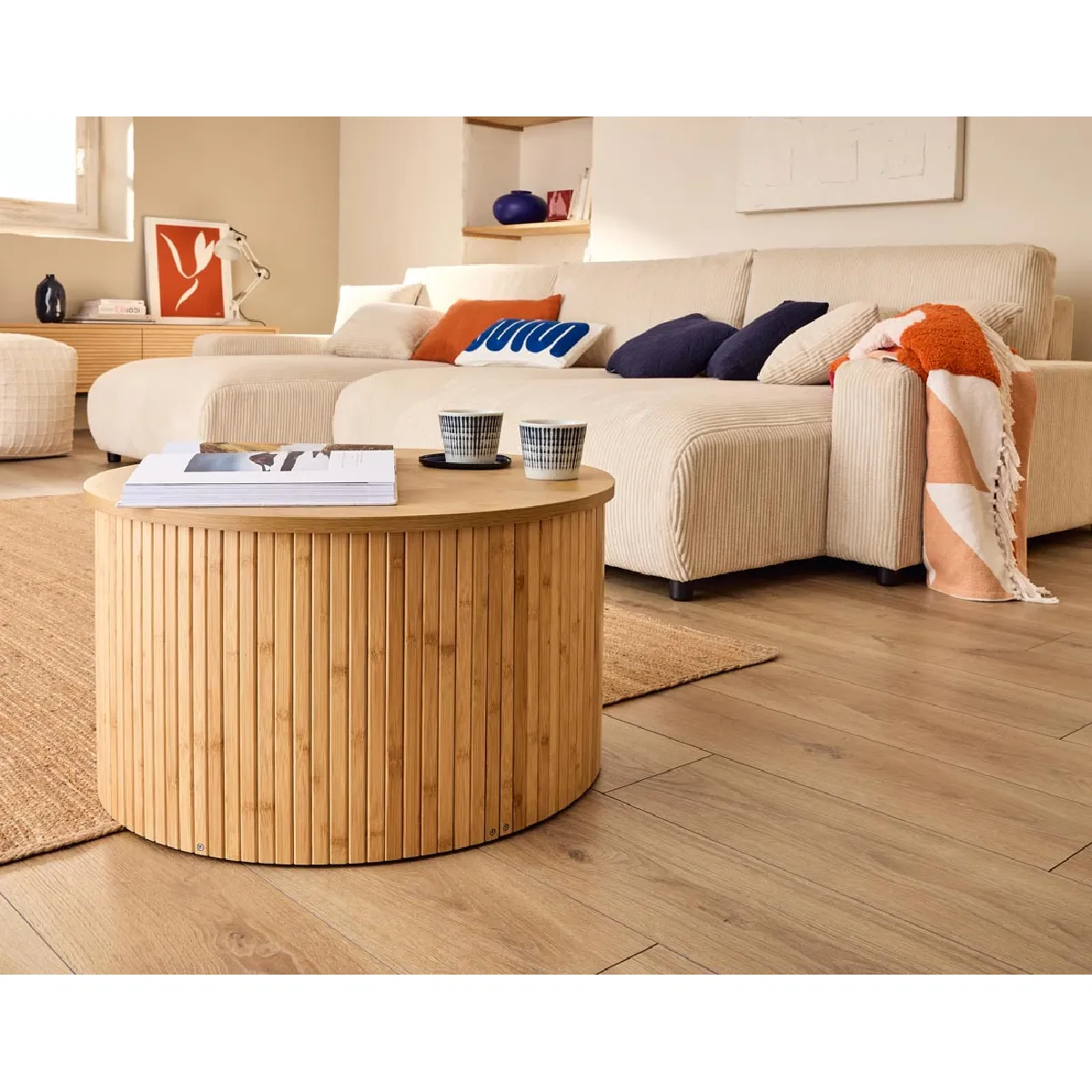 Comparer les prix de Bestmobilier Table basse Kofu - Bambou