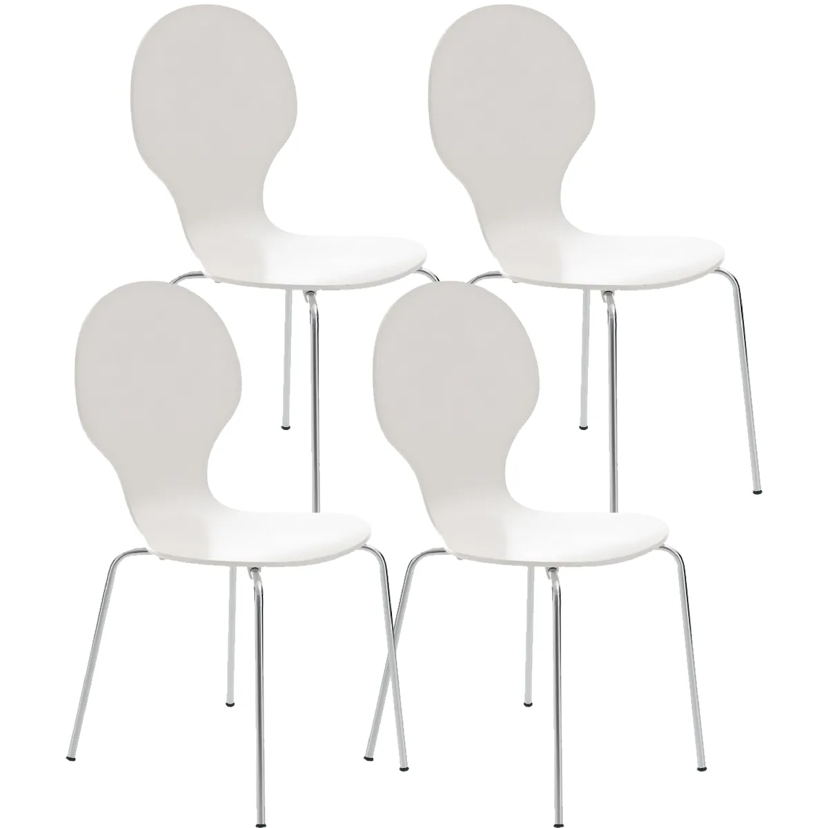 Decoshop26 Chaises Empilables - vue 2