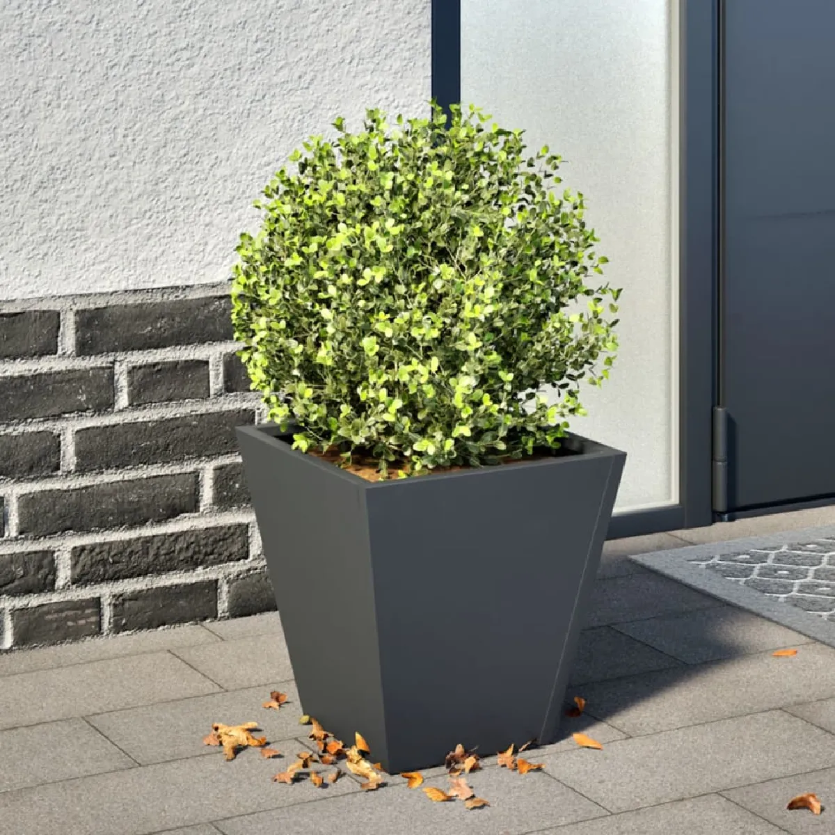 Vidaxl Jardinière anthracite 30x30x30 cm acier jardinière dextérieur boîte à fleurs boîte de jardin jardinière de 851042
