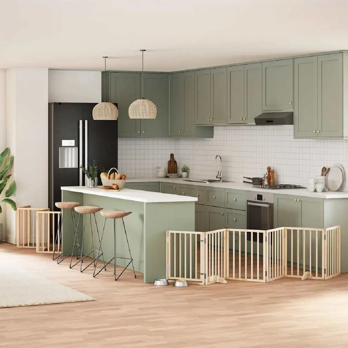 vidaXL Barrière pour chien pliable 12 panneaux