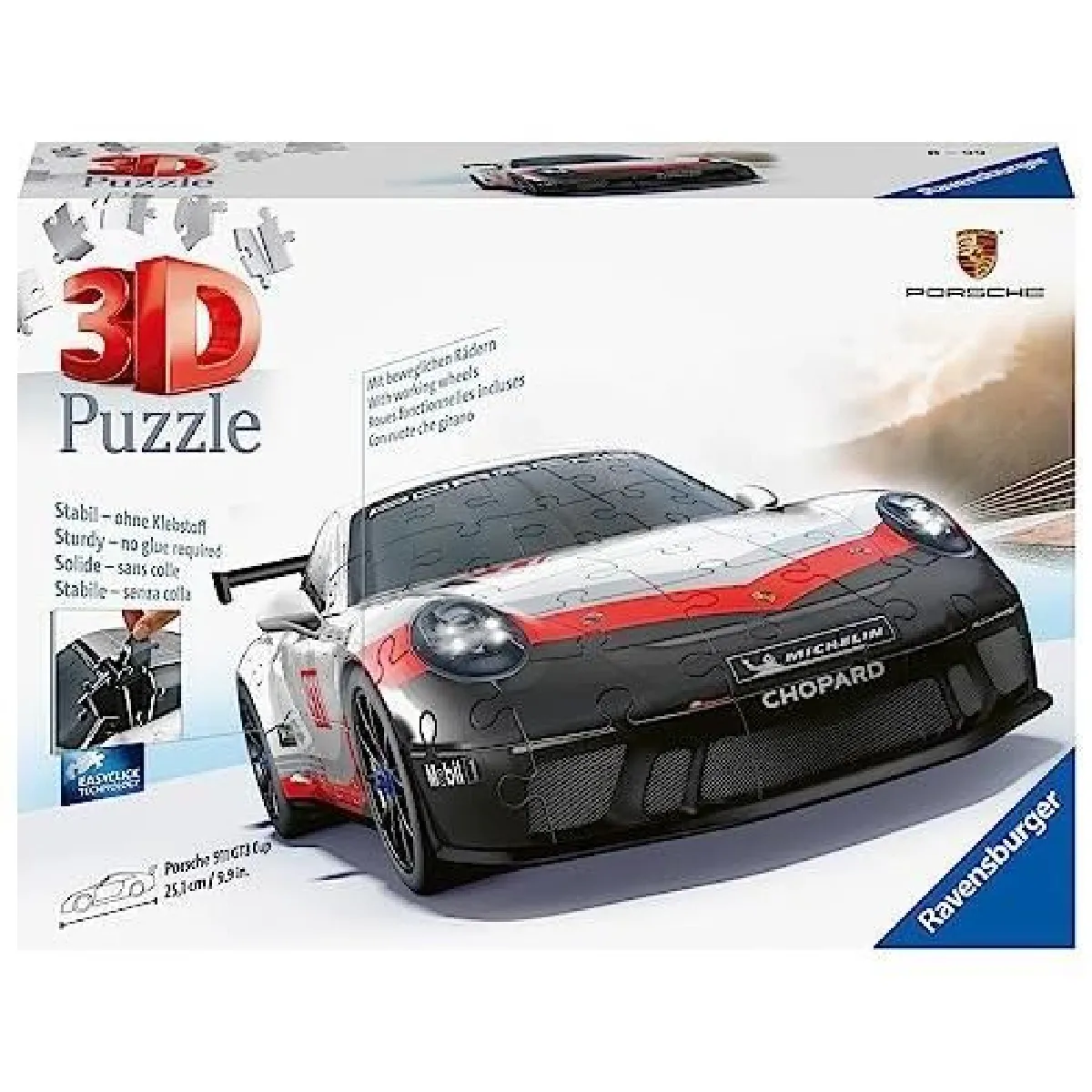 Ravensburger Puzzle 3D Porsche 911 GT3 Cup - 108 pièces