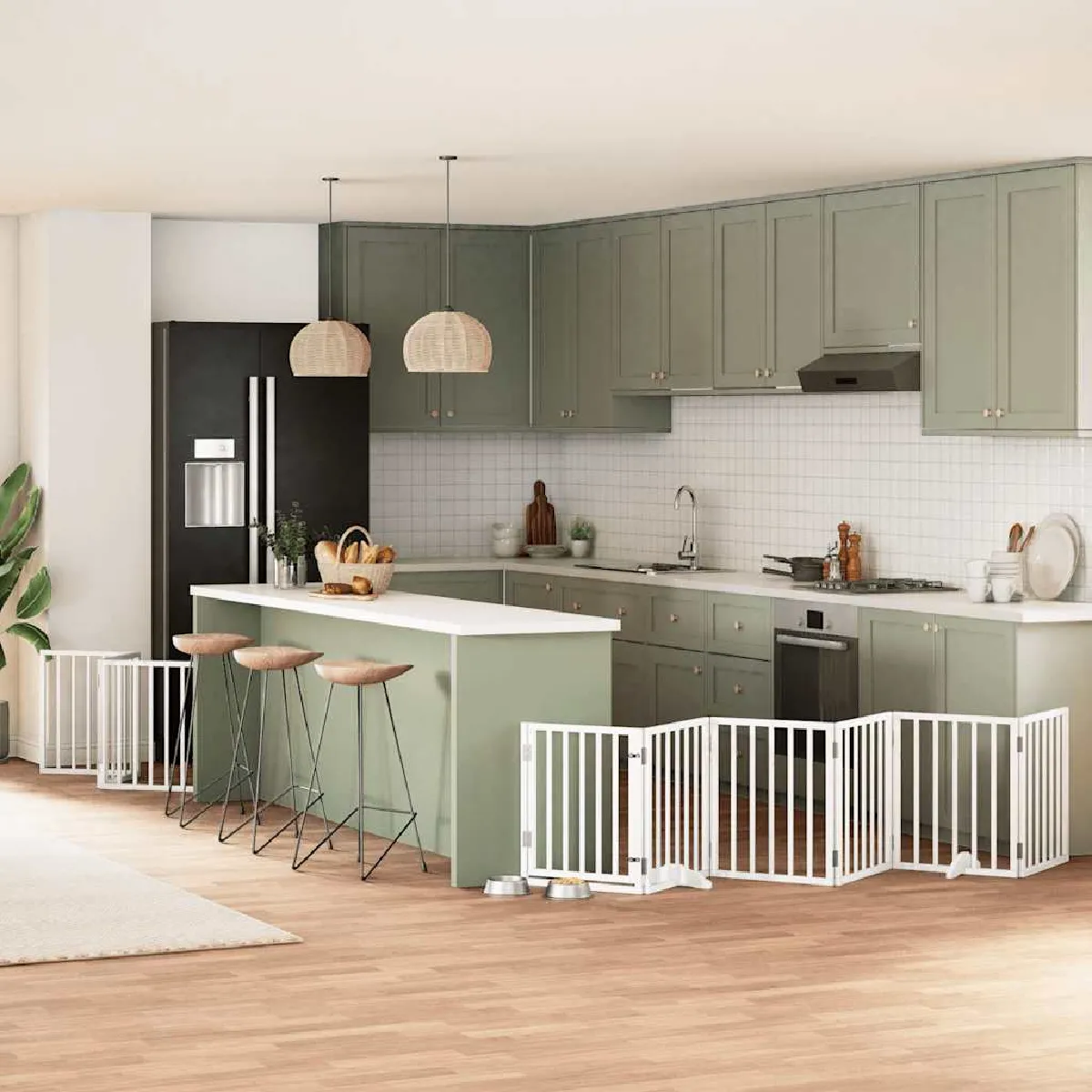 vidaXL Barrière pour chien 9 panneaux - vue 2