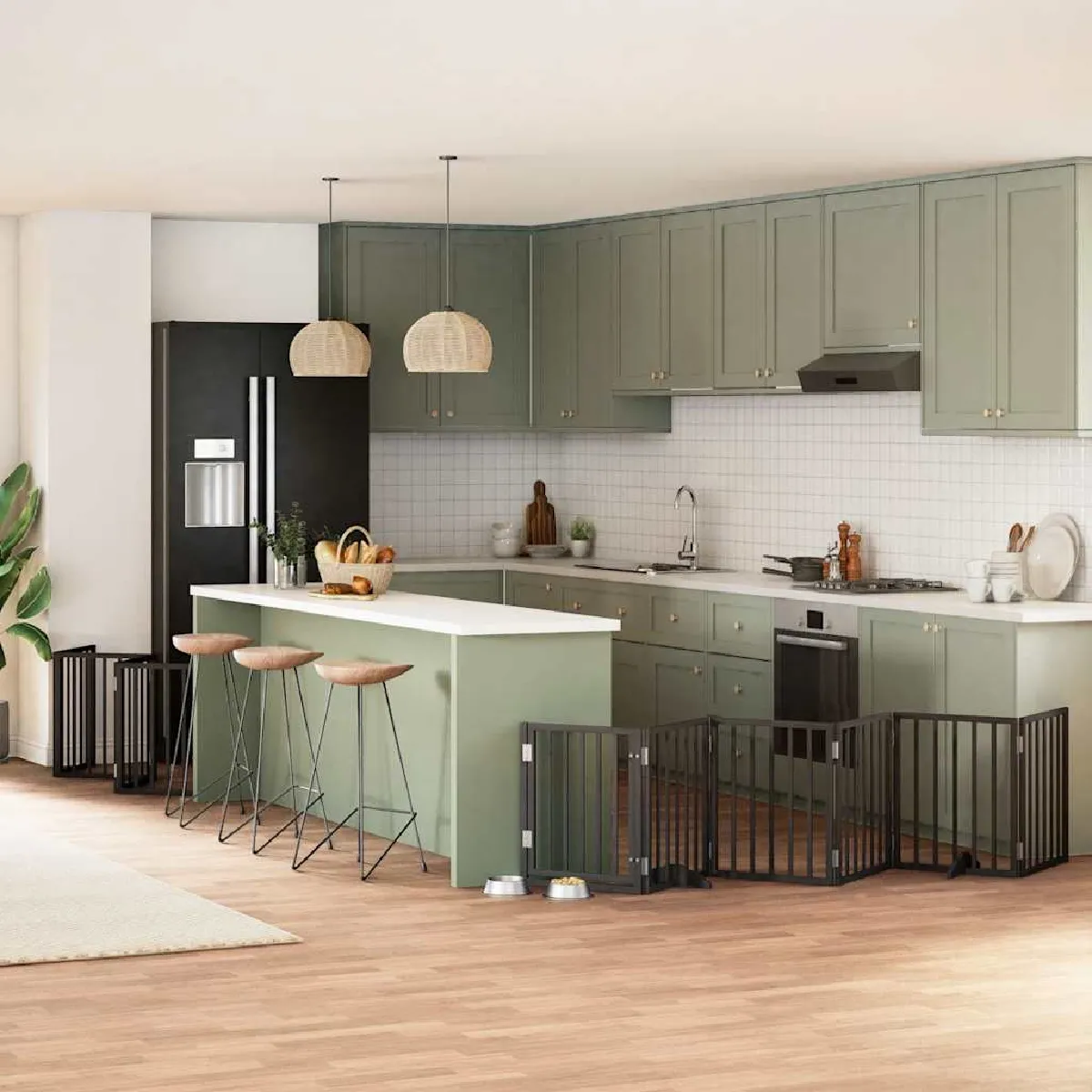 vidaXL Barrière pour chien pliable 12 panneaux - vue 6