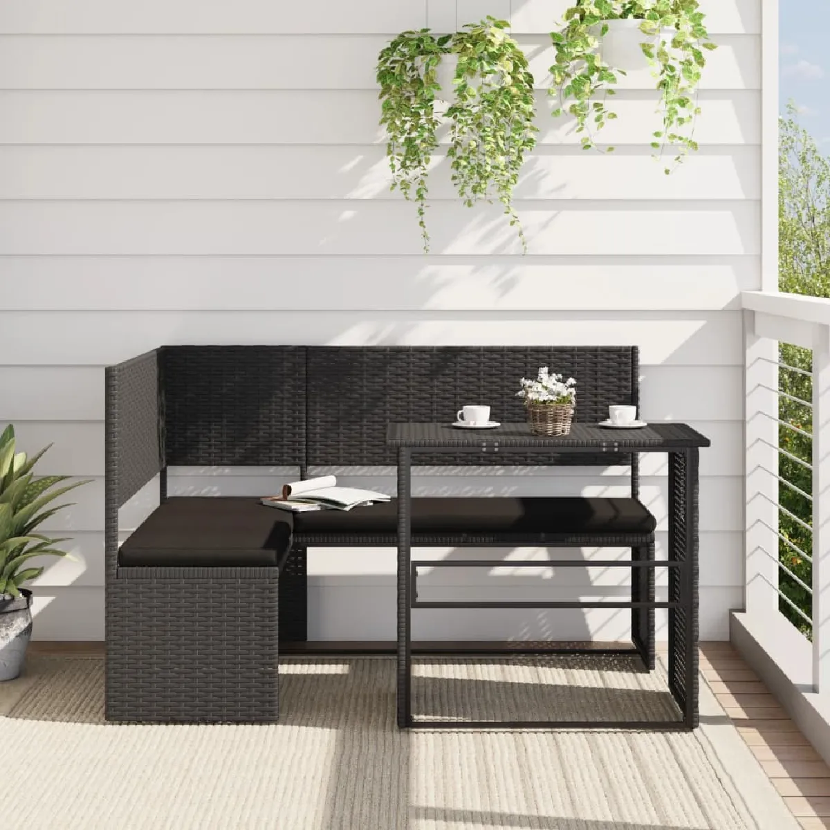 Canapé de jardin vidaXL en avec table
