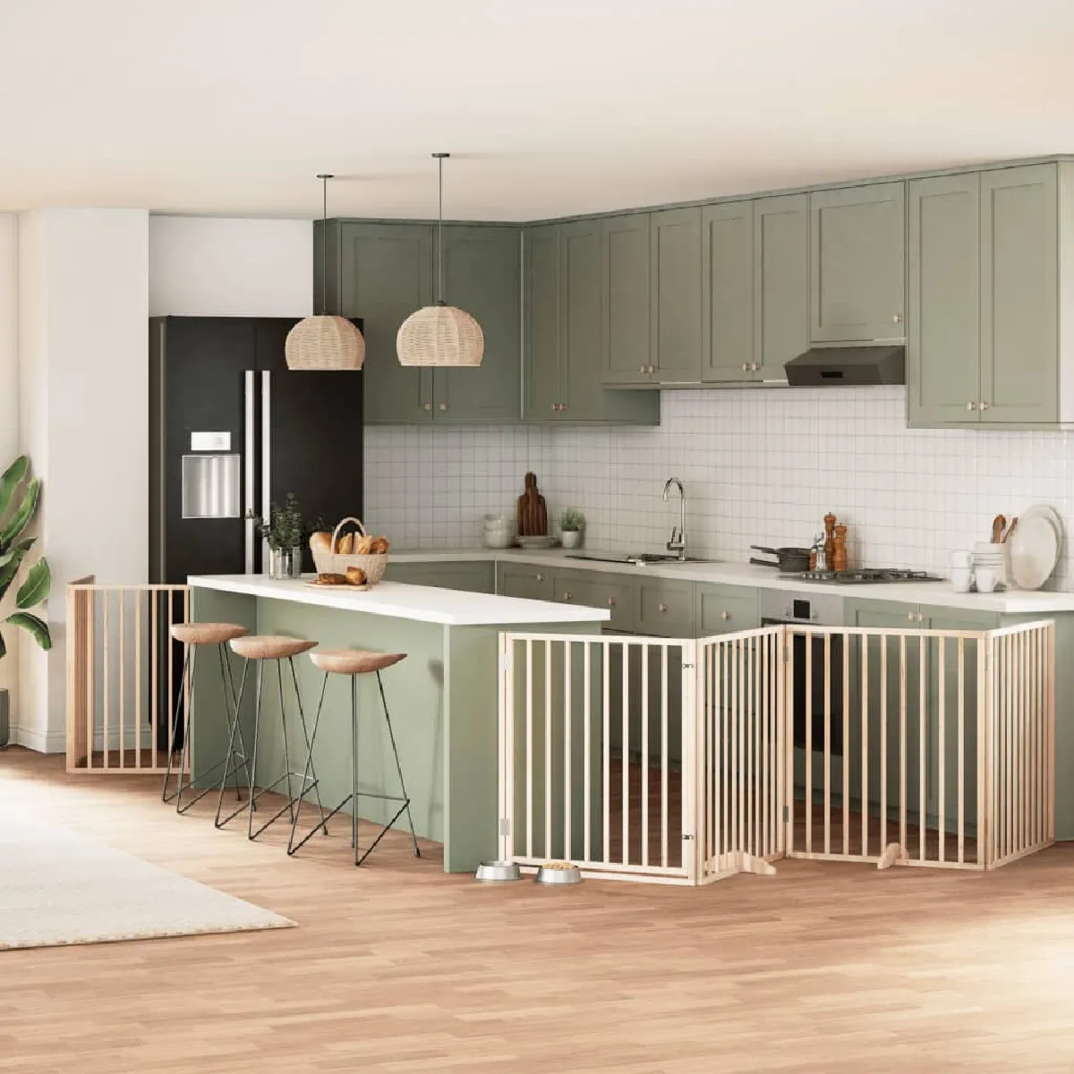 vidaXL Barrière pour chien - 8 panneaux