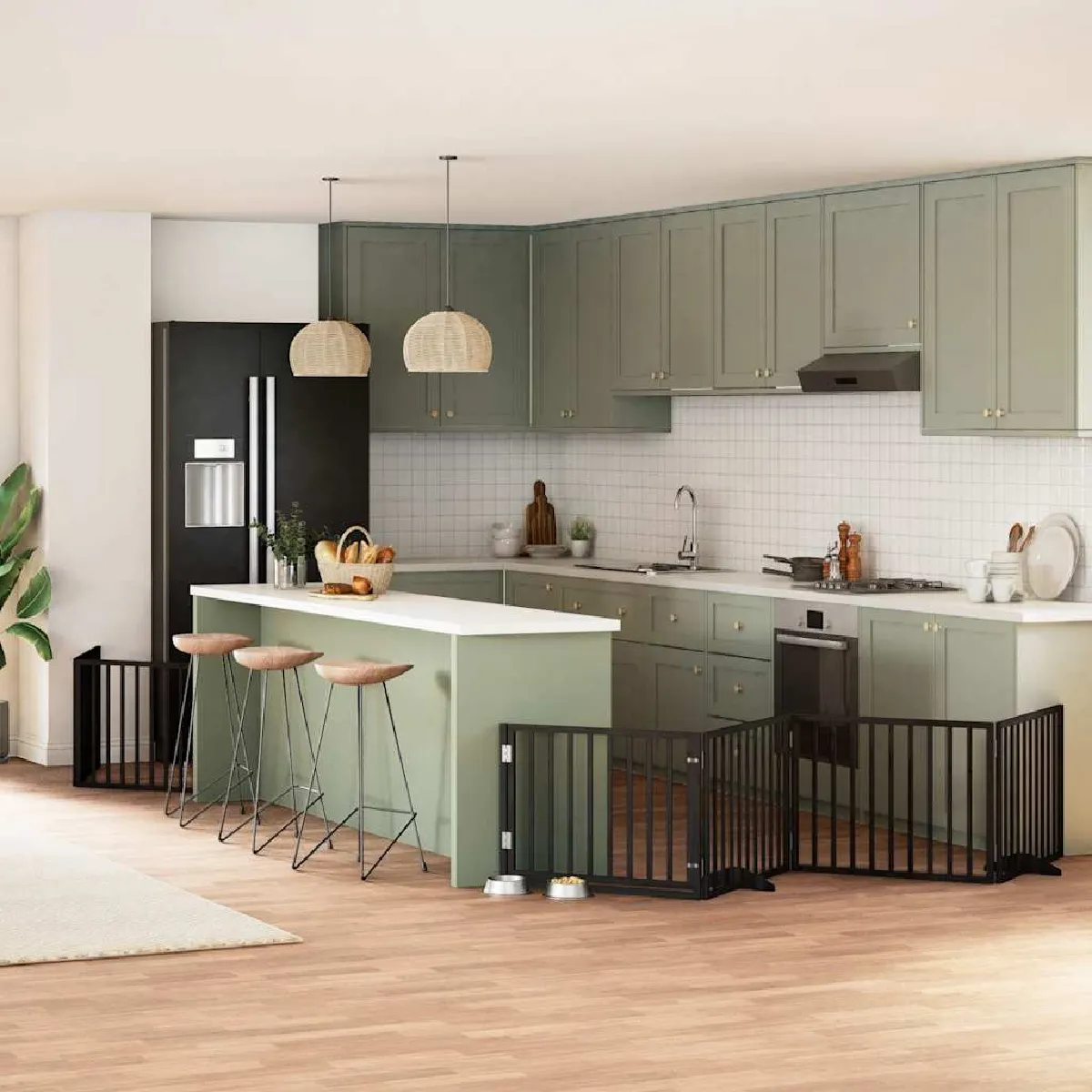 vidaXL Barrière pour chien - 8 panneaux