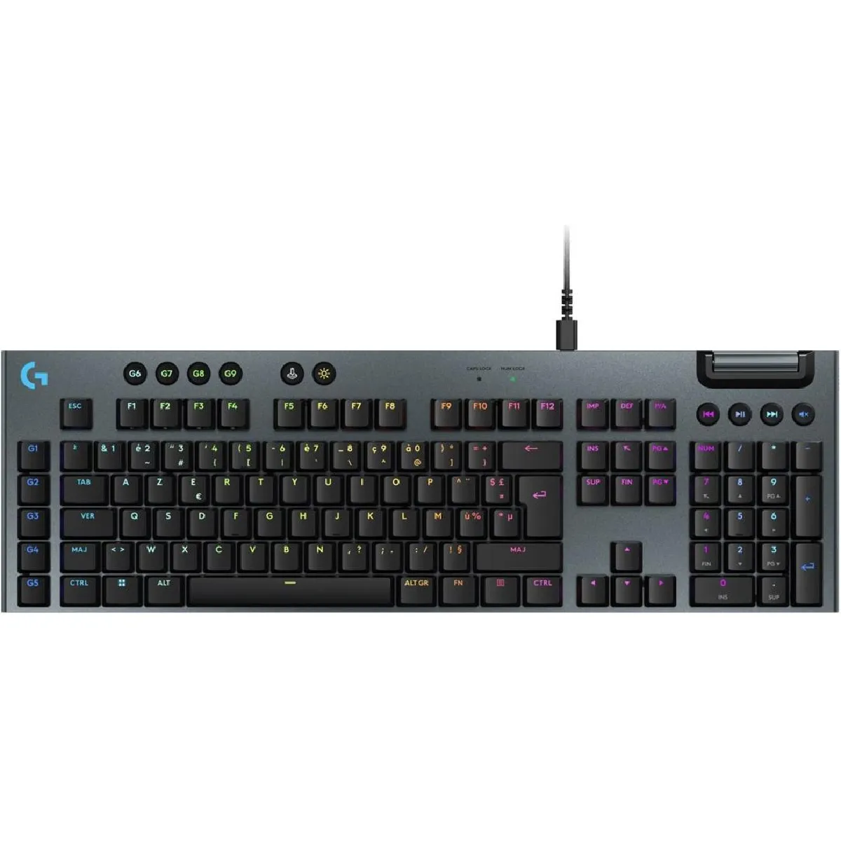 Clavier Mécanique Logitech G915X – Filaire, Switch Tactile, AZERTY