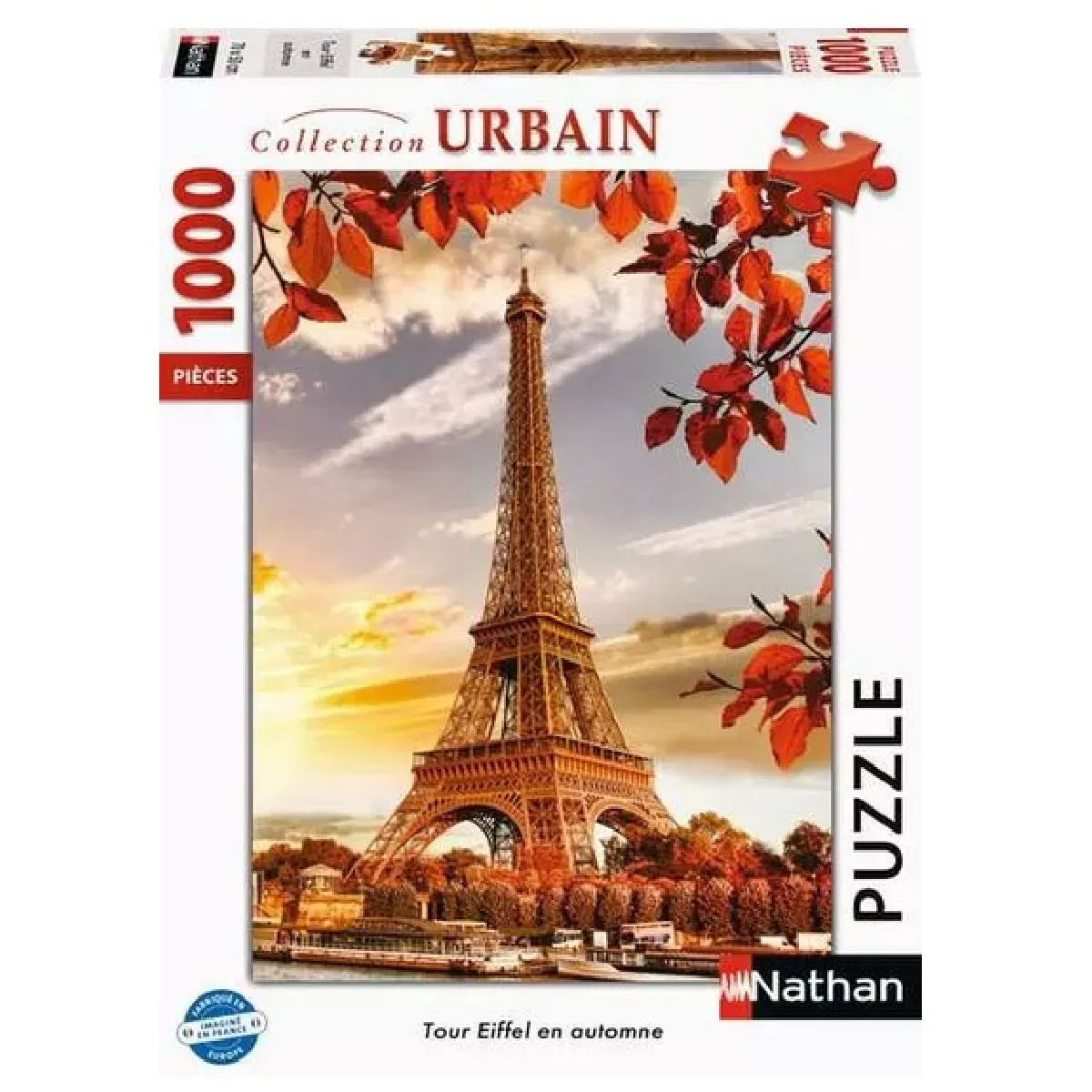 Puzzle 1000 pièces : Tour Eiffel en automne Ravensburger Nathan