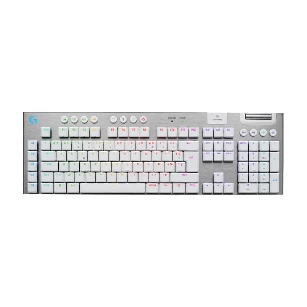 Logitech Blanc Clavier Gaming Mécanique Sans Fil Ultra-Plat Azerty G915 X Lightspeed Tactile - Image 4