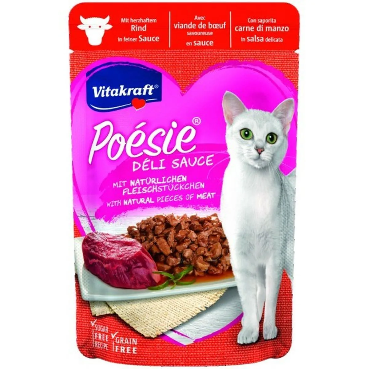 Comparer les prix de Aliments pour chat Vitakraft POESIE DELICE Viande de bœuf 85 g