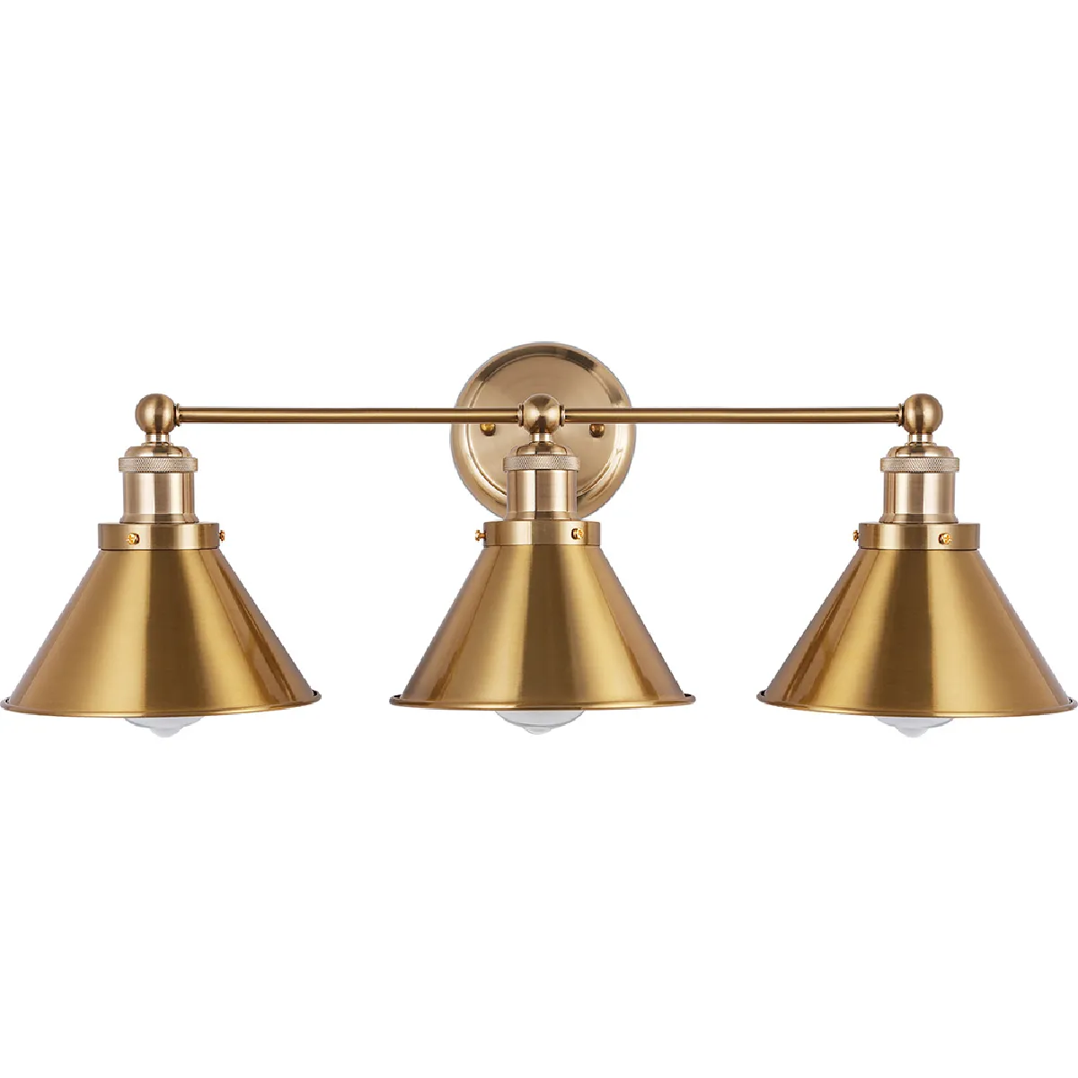 Applique Murale Dorée Vintage - 3 Lampes - Remir Doré Applique Murale Dorée Vintage - 3 Lampes - Remir Doré