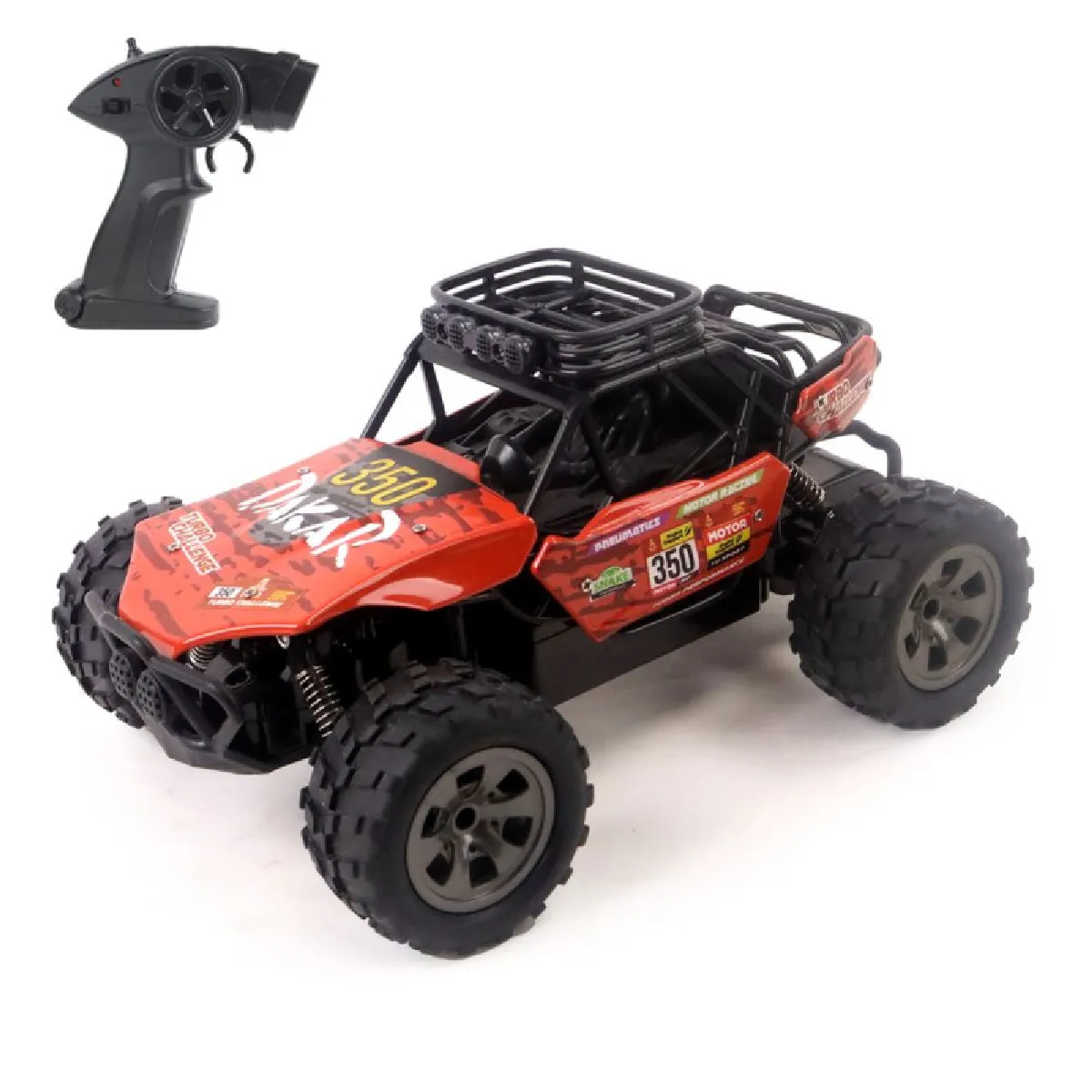 Turc Multicolore Voiture Télécommandée Turbo Challenge Dakar R/C En Métal - Image 3