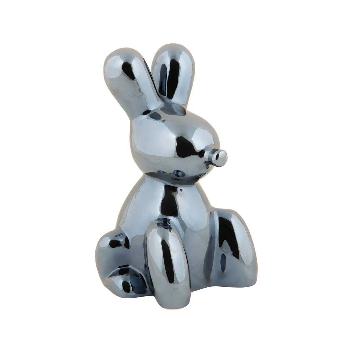Present Time Unisex Noir Statuette Balloon Bunny - Image 2
