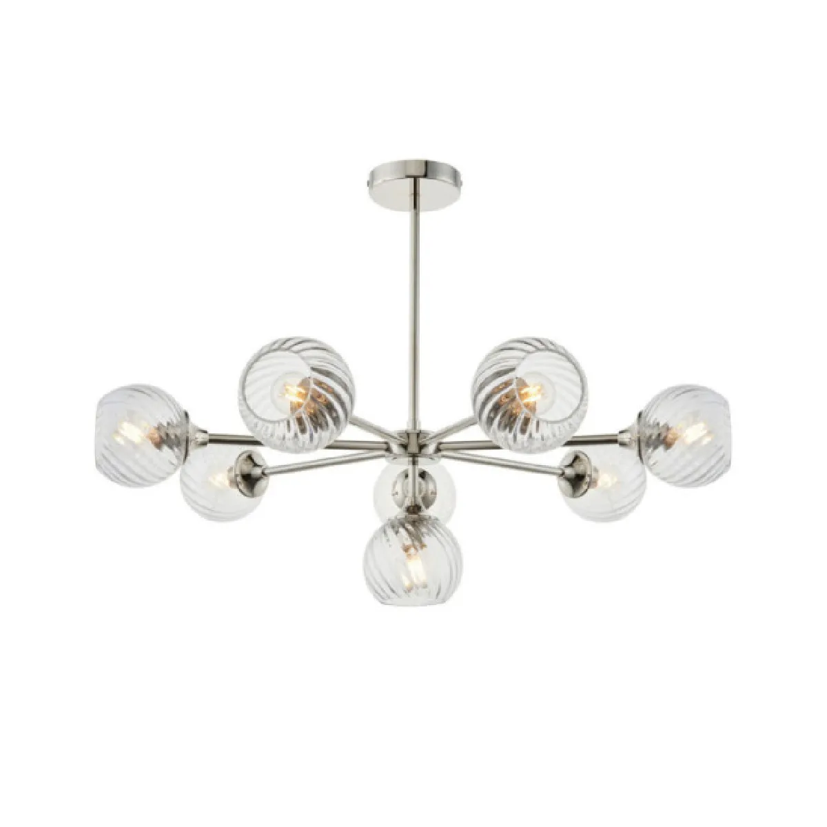 Endon Suspension Allegra 8 lampes - Argent Endon Suspension Allegra 8 lampes - Argent