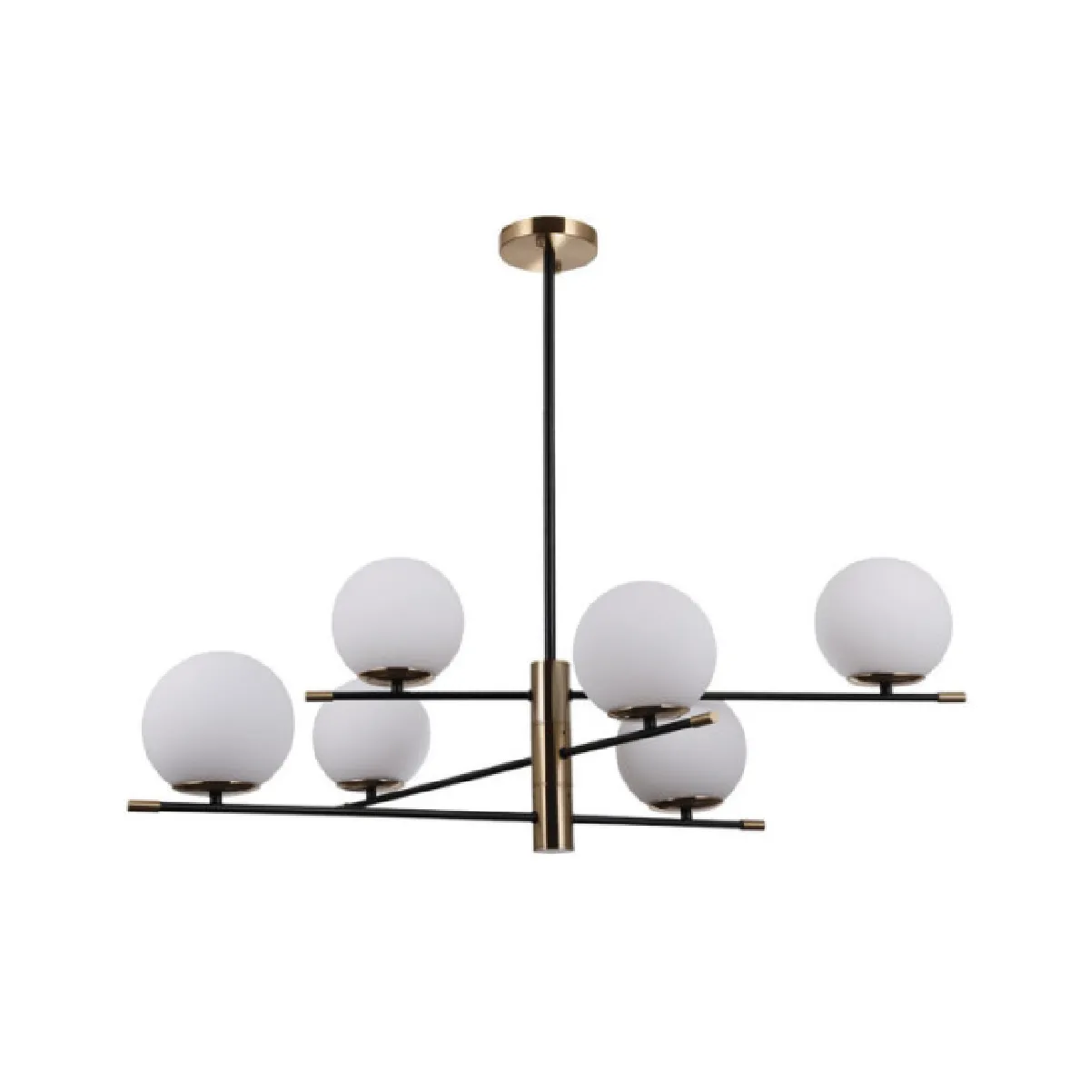 Luminaire_center Lustre suspension Stelia - Noir mat