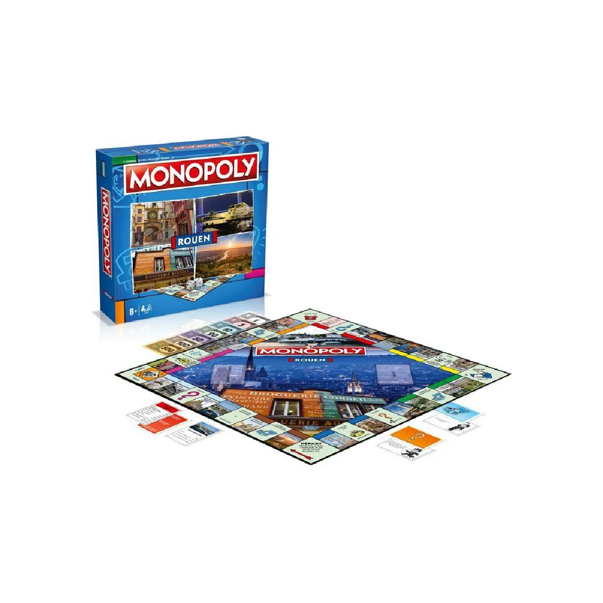 Winning Moves Jeu Classique Monopoly Rouen - Image 4