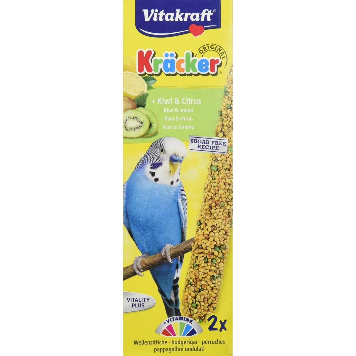 VITAKRAFT Kr&auml;cker Kiwi Citron Perruches P/2