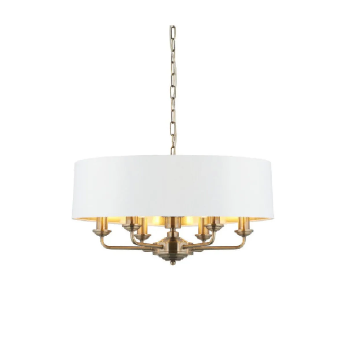 Endon Suspension Highclere 6 lampes - Laiton antique Endon Suspension Highclere 6 lampes - Laiton antique