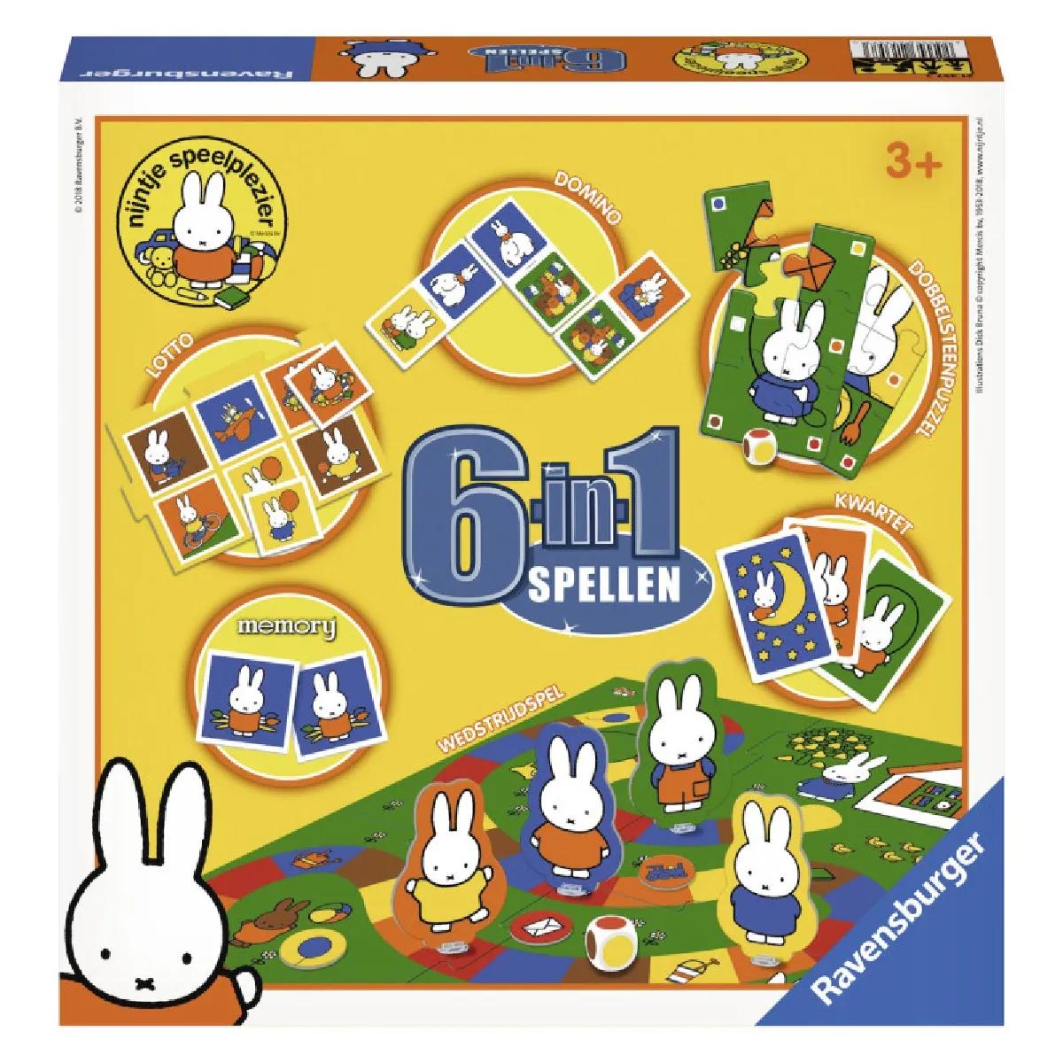 Ravensburger Miffy 6 In 1 Boîte De Jeu - vue 3