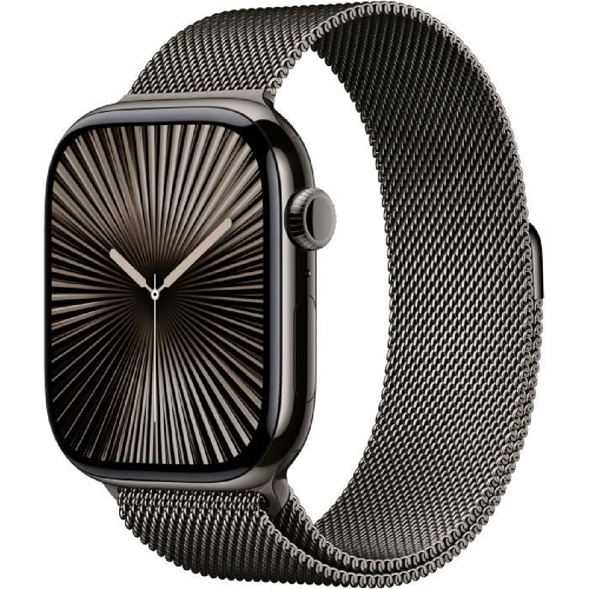 Apple Watch Series 10 GPS + Cellular 46 mm Titane Ardoise Bracelet Milanais M/L