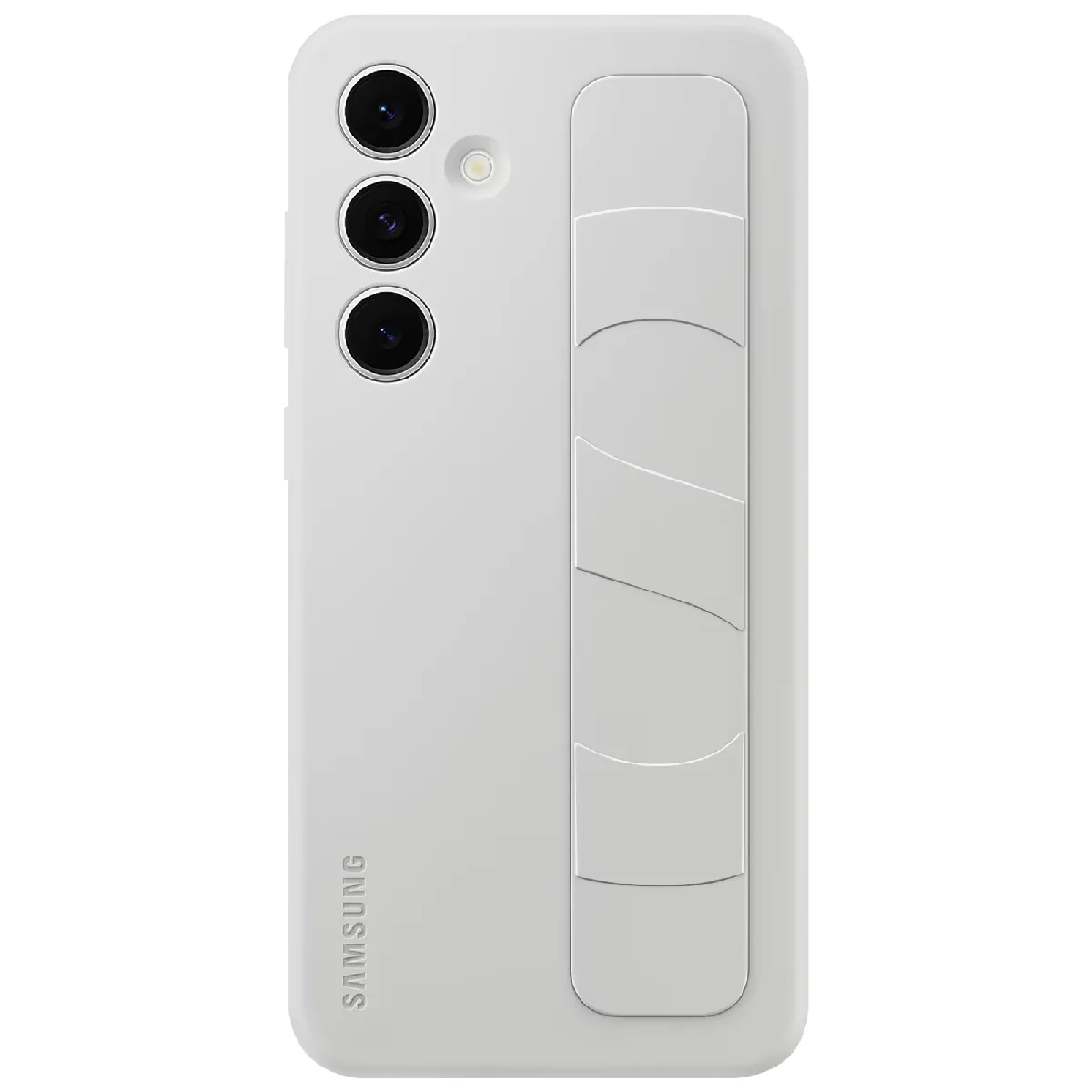 Samsung Gris Coque Silicone Lanière Galaxy S24 Fe