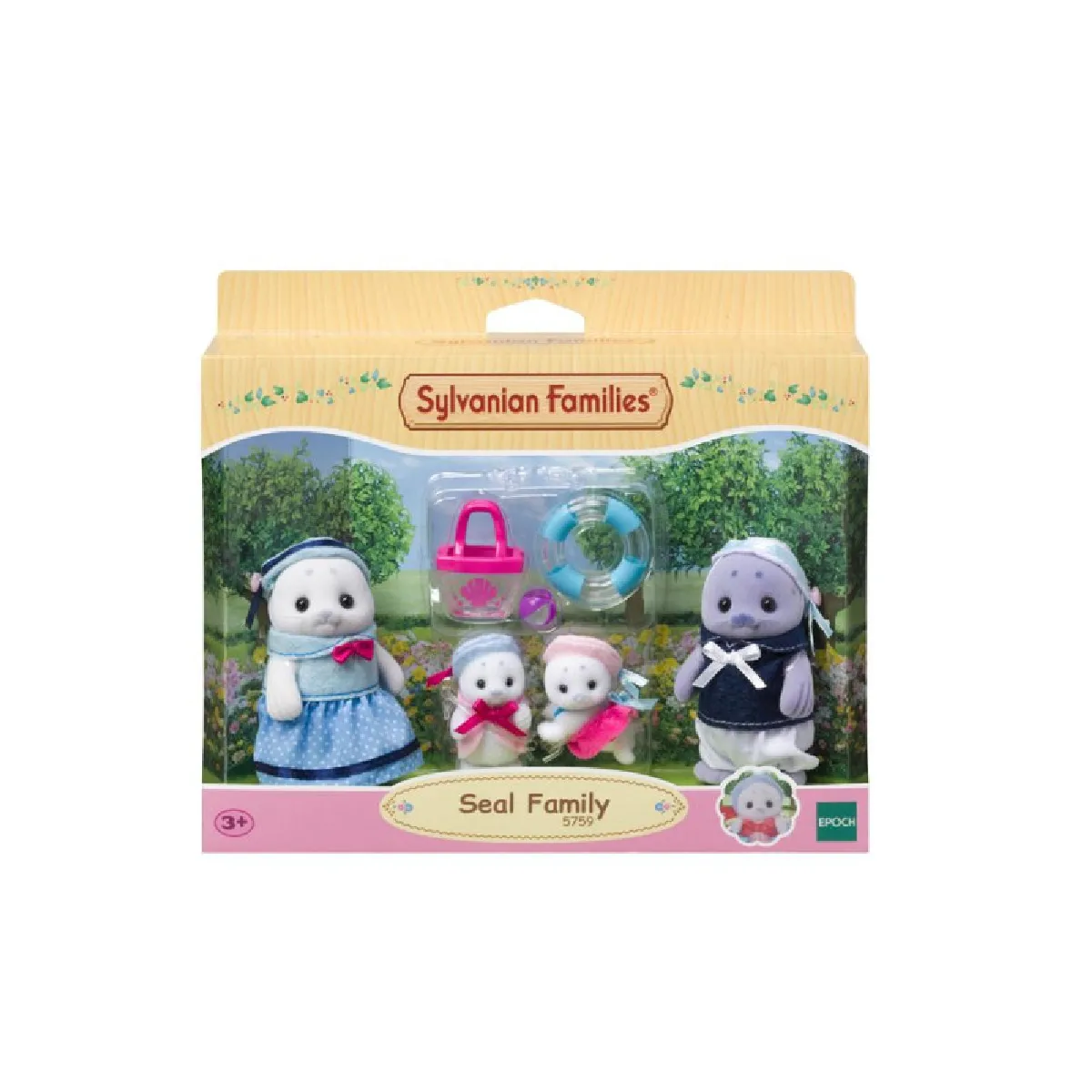 Sylvanian Family : La famille Phoque Epoch d'enfance - vue 2