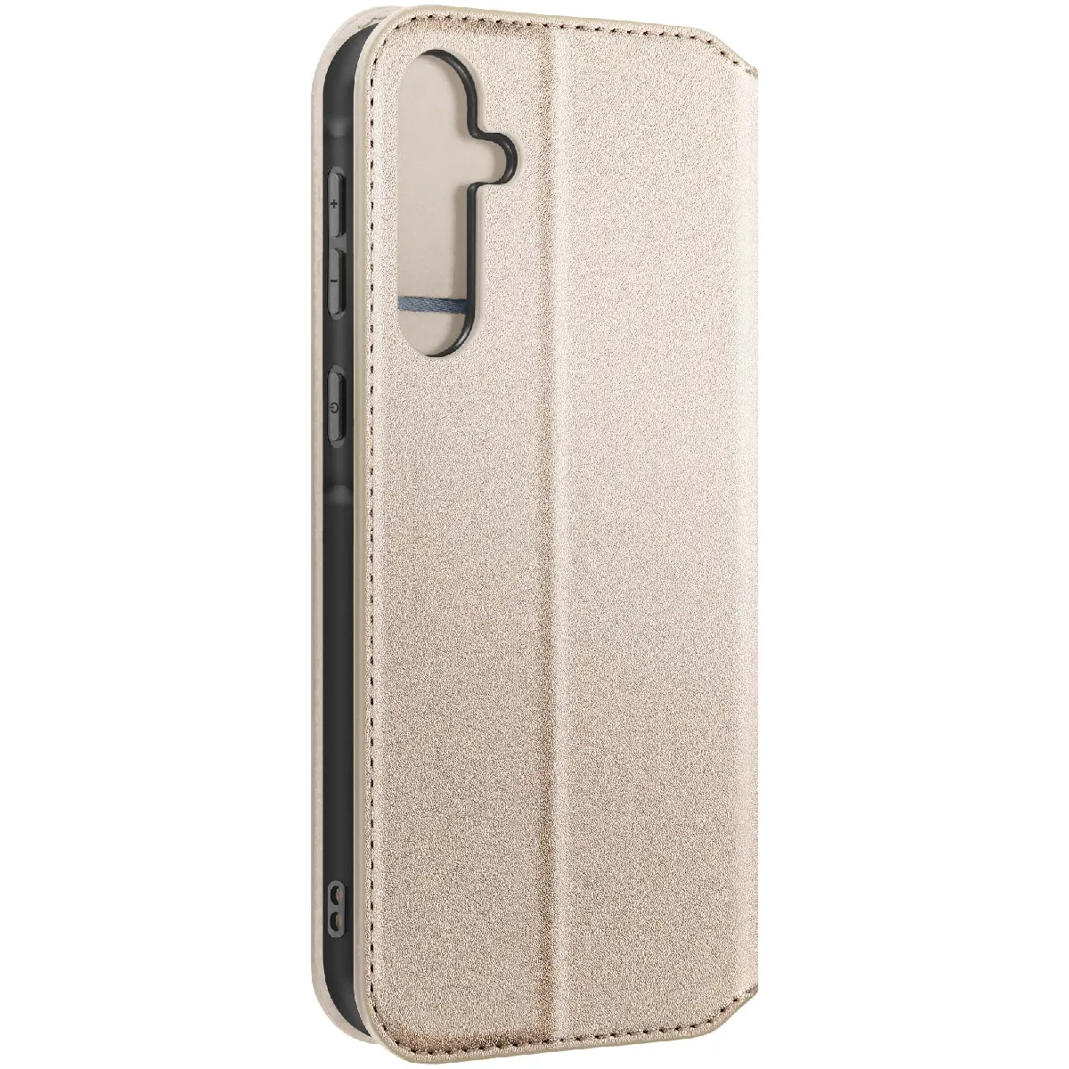 Avizar Doré Etui Pour Samsung Galaxy A55 5G Clapet Porte-Cartes Et Support Vidéo E - Image 2