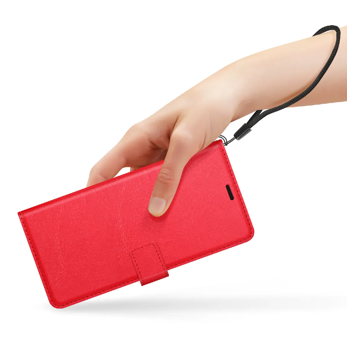 Rouge-Pour Huawei Honor Magic 4 UN Étui Portefeuille Housse Pour Huawei