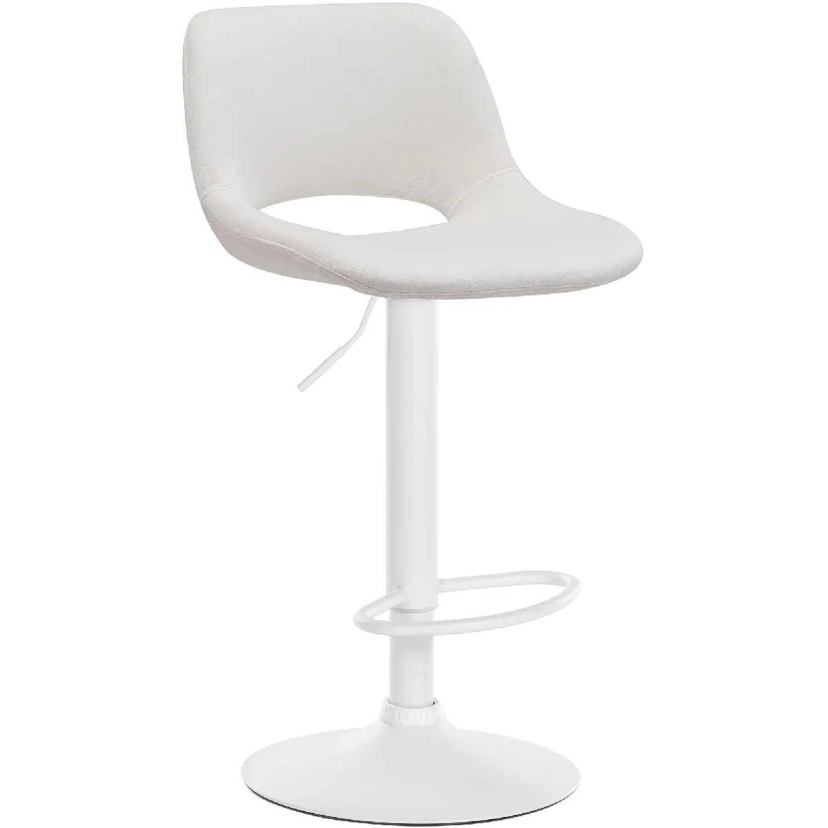 Decoshop26 Tabouret de bar velours - vue 6