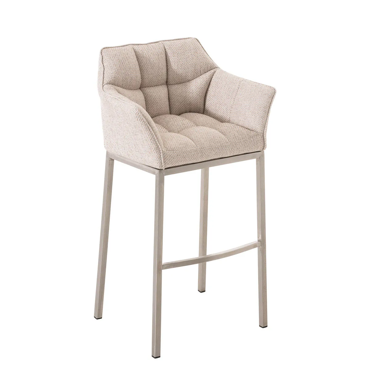 Decoshop26 Tabouret de bar Crème - vue 6
