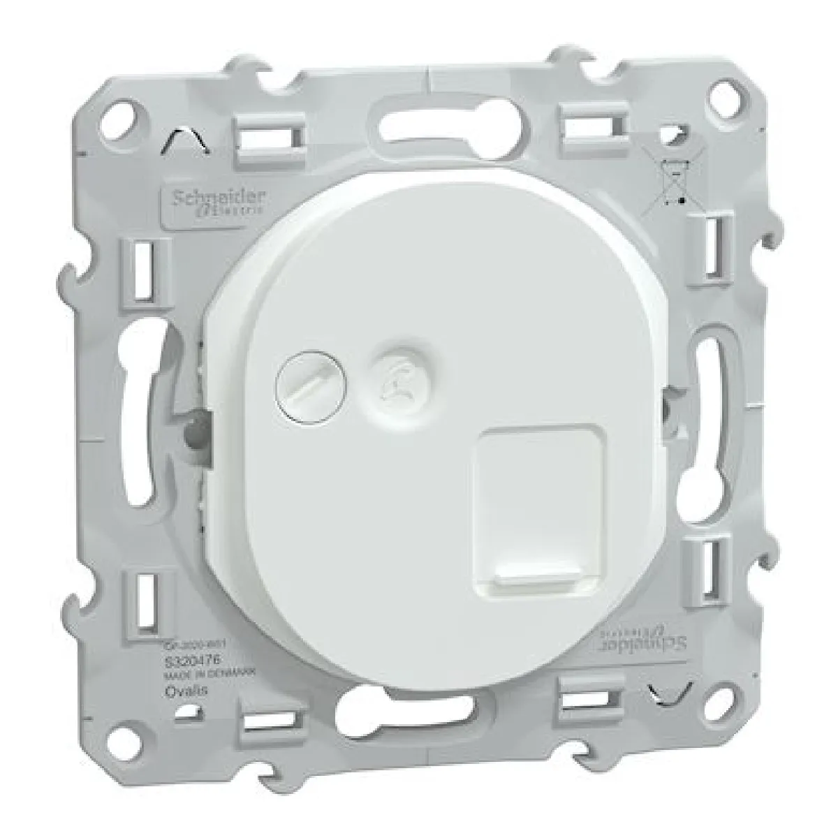 Non Communiqué Blanc Mécanisme Prise Rj45 Ovalis Catégorie 6 Stp Grade 3 - Schneider Electric - S320476 - Image 2