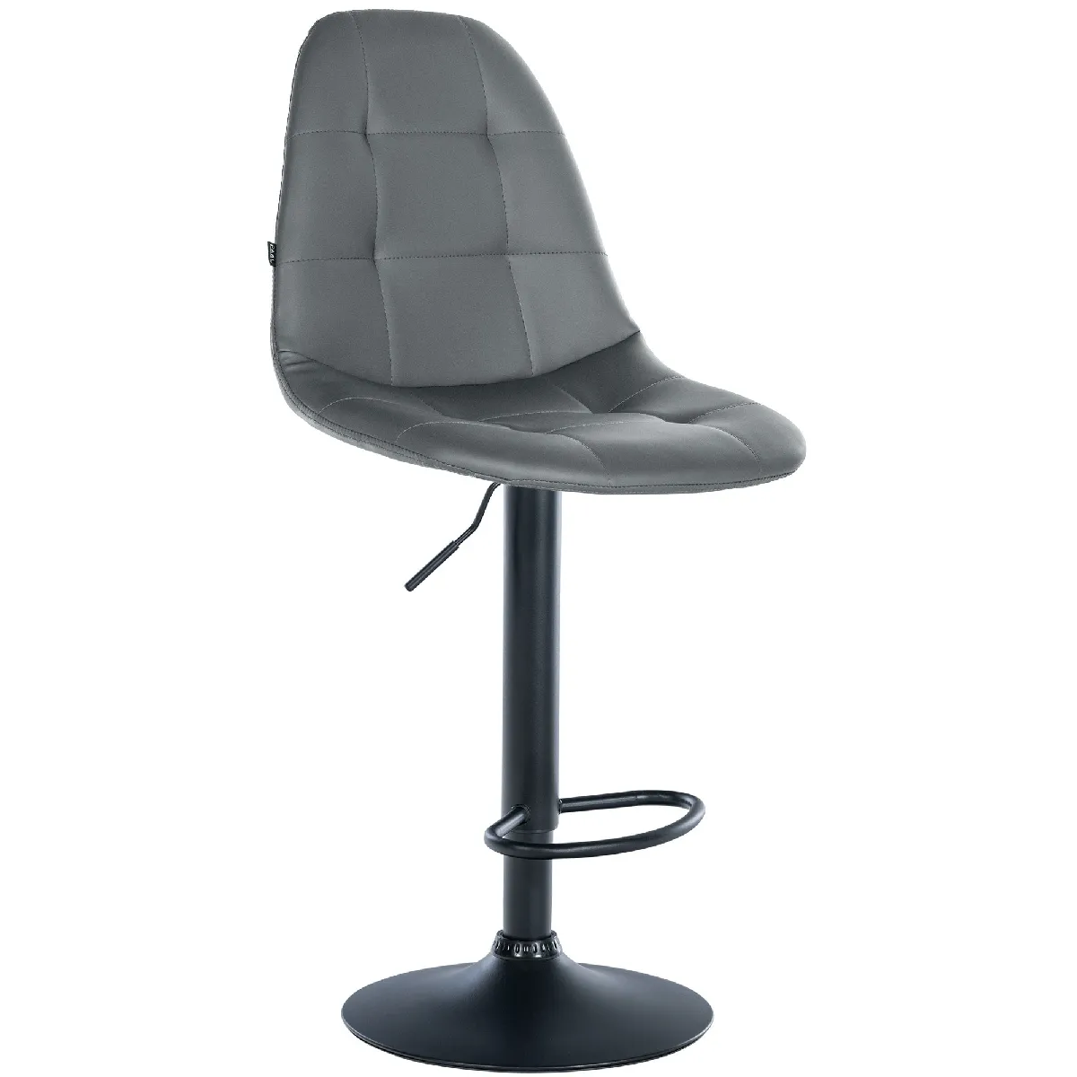Decoshop26 tabouret de bar - gris