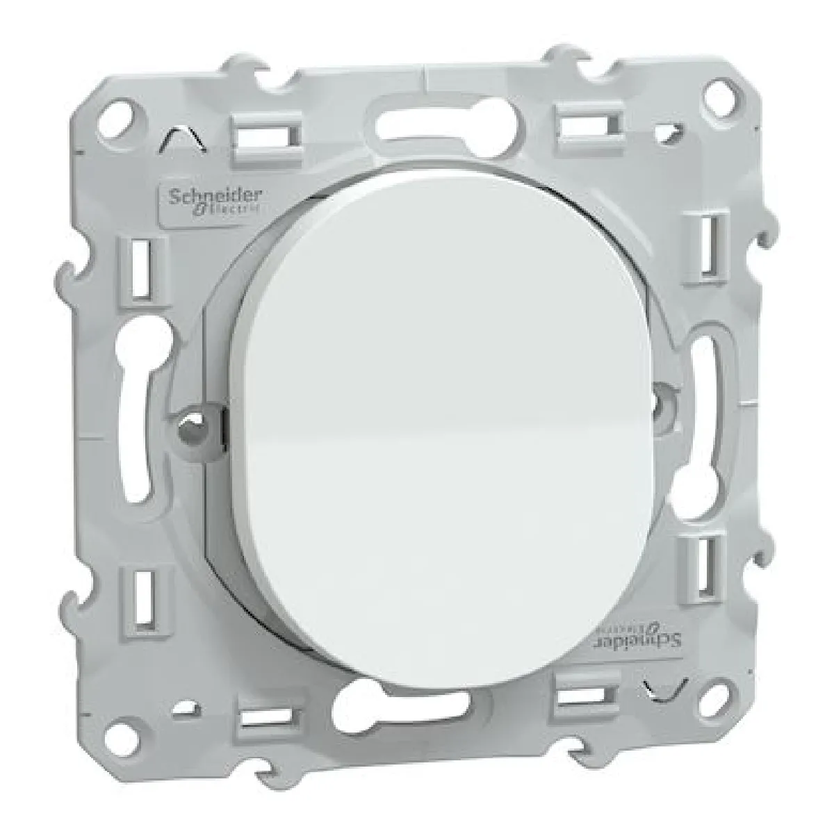Schneider Electric - Bouton Poussoir Ovalis - 10A - Blanc - Image 2