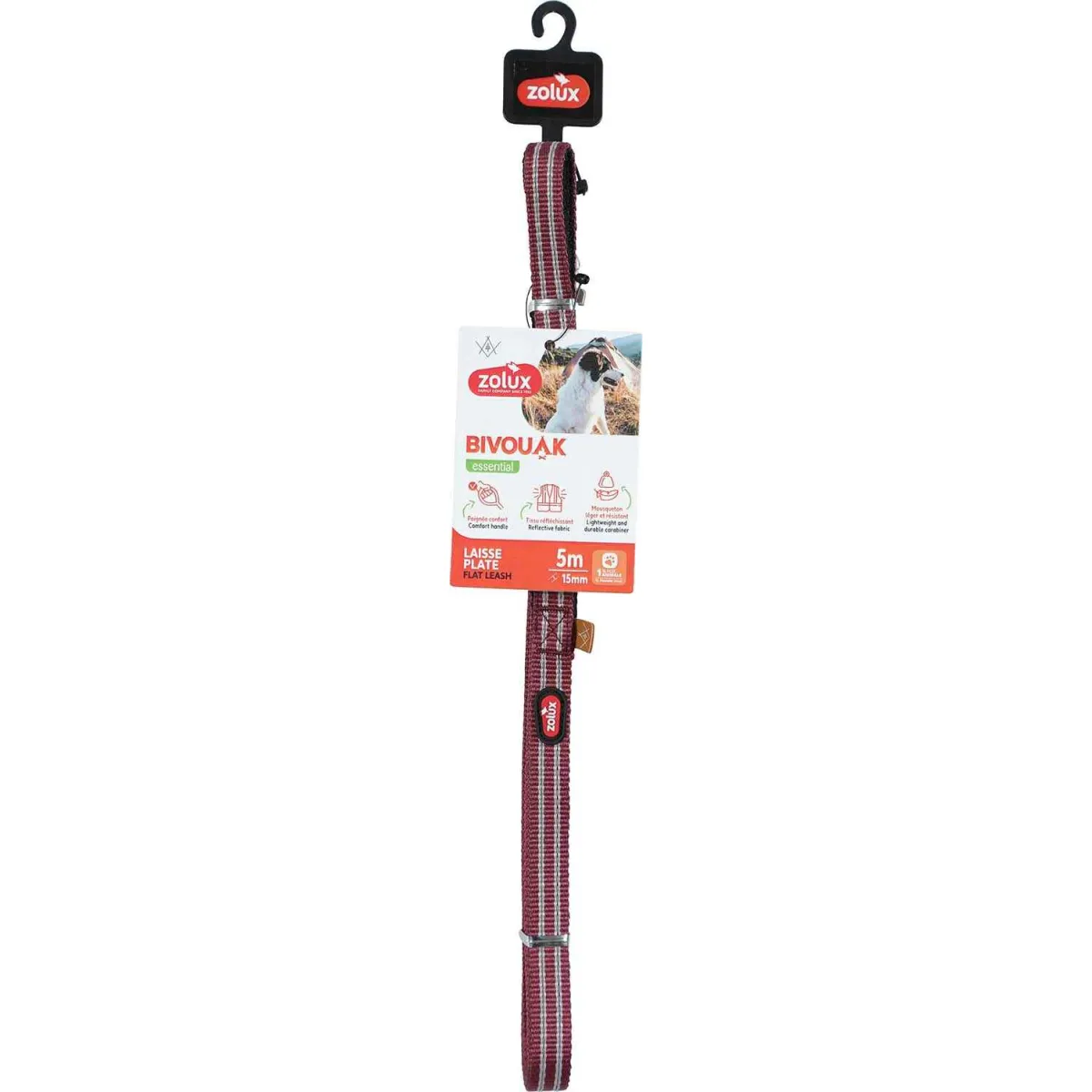 Zolux Longe Polyester 5 m Rouge Zolux Longe Polyester 5 m Rouge