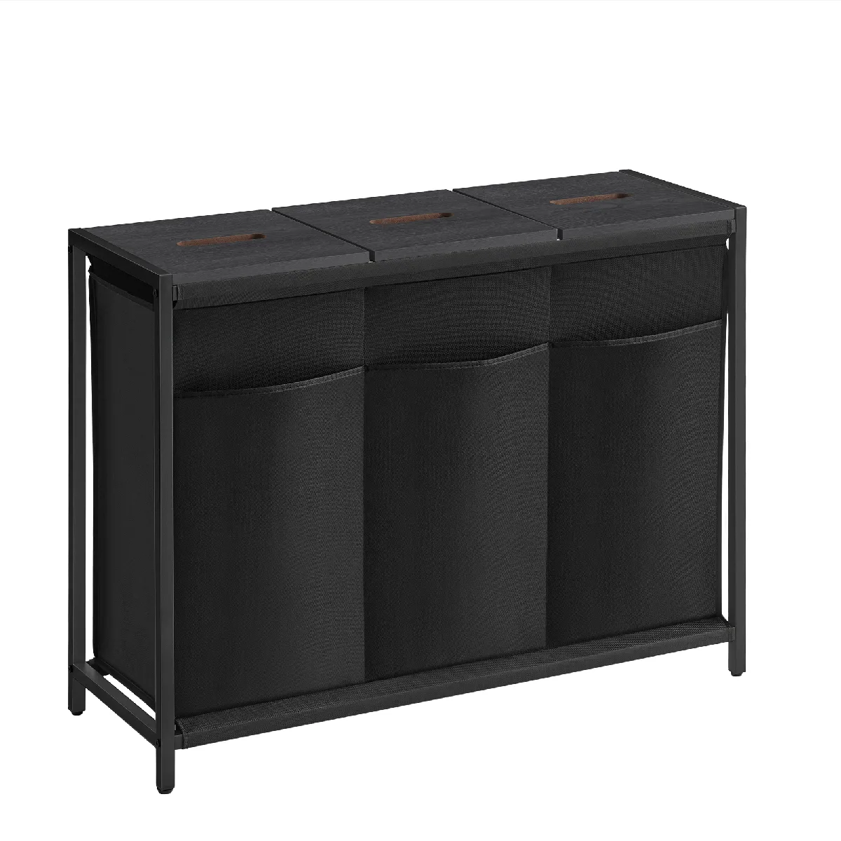 Ikea Lot de 2 sacs à linge pliables Klunka - Blanc/noir - 60 l