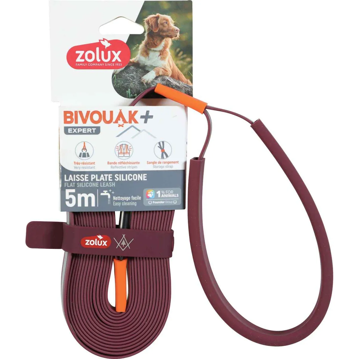 Zolux Longe silicone rouge 5 m Zolux Longe silicone rouge 5 m