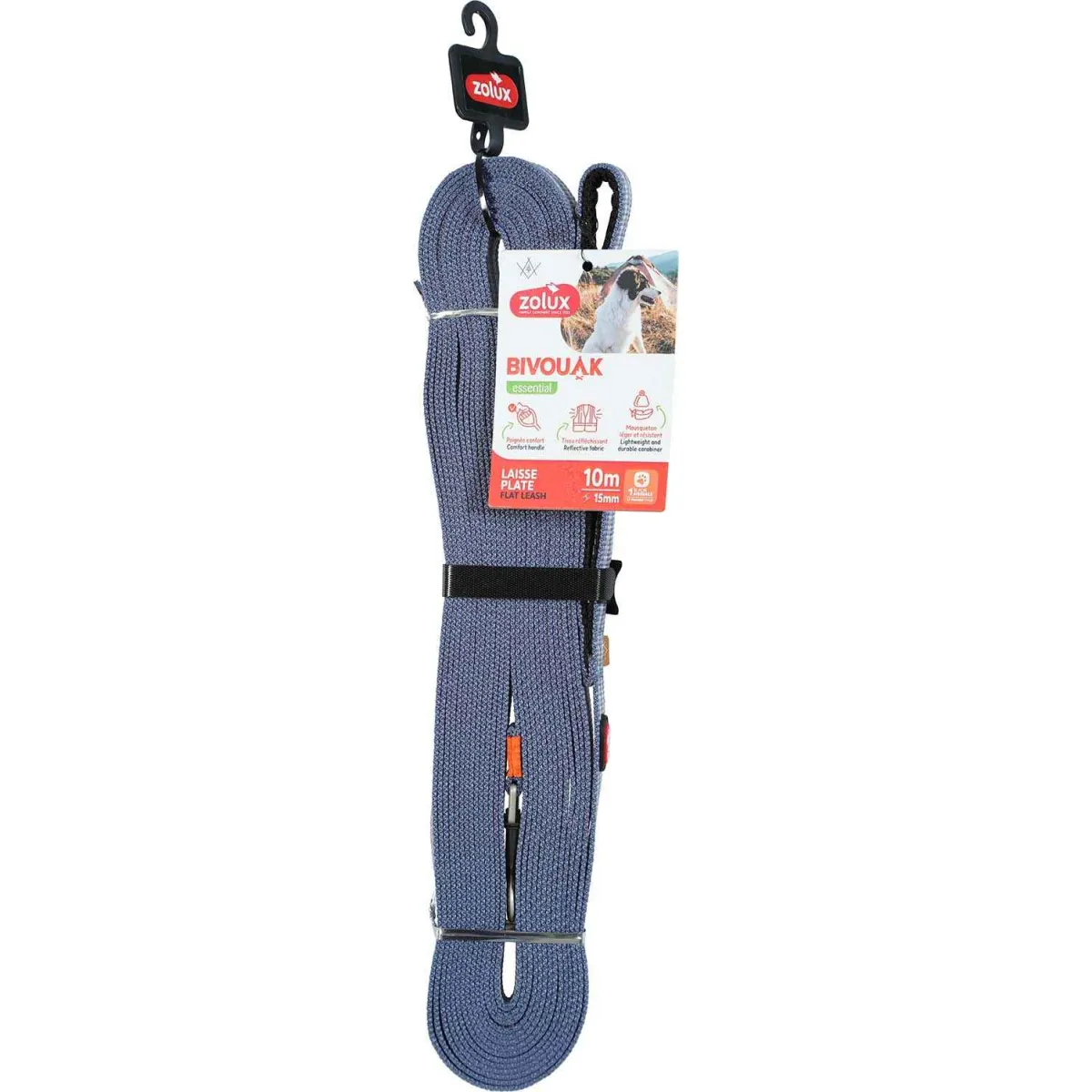 Comparer les prix de Longe plate en polyester Bivouak 10m 15 mm rouge.