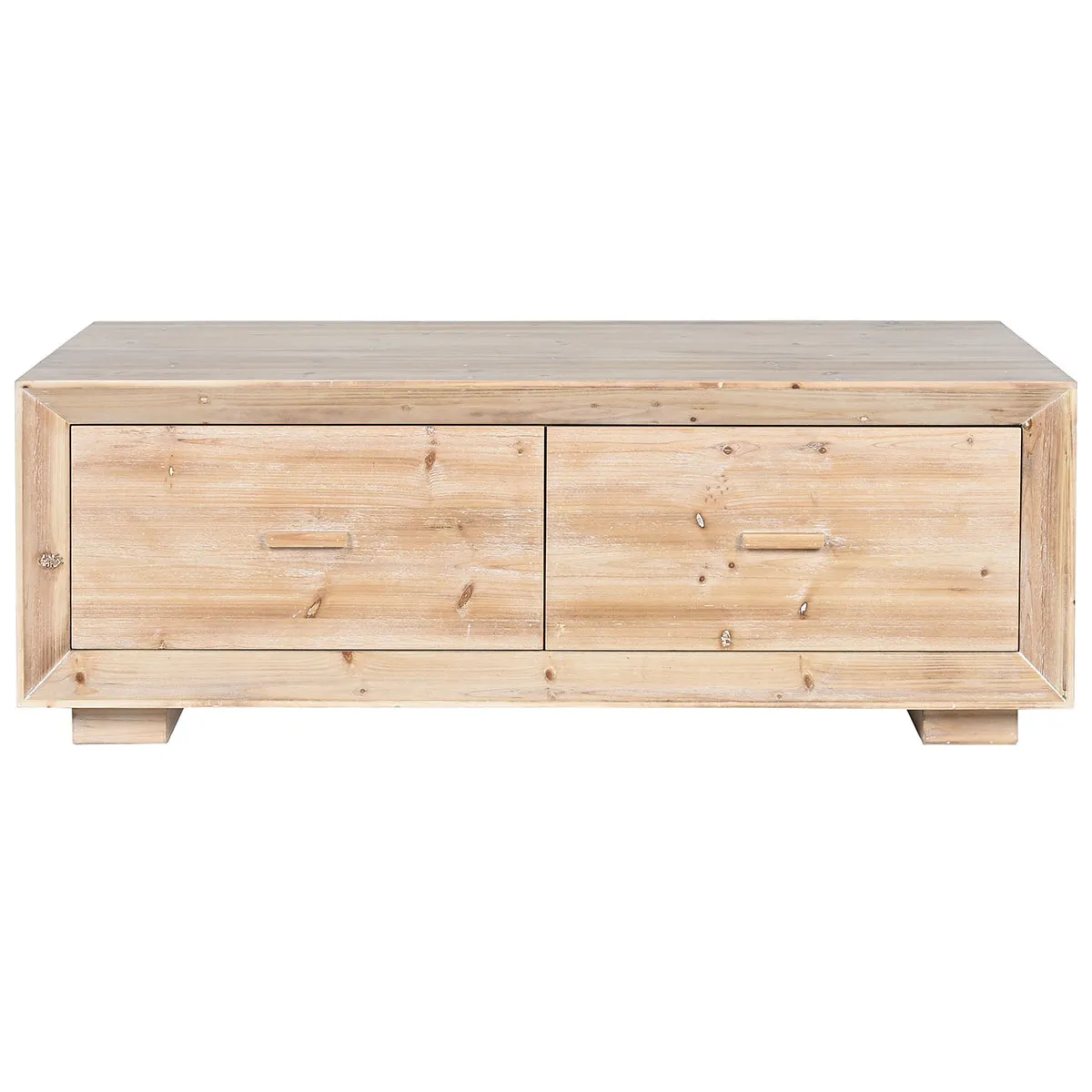 Comparer les prix de pegane Table basse - Coloris naturel