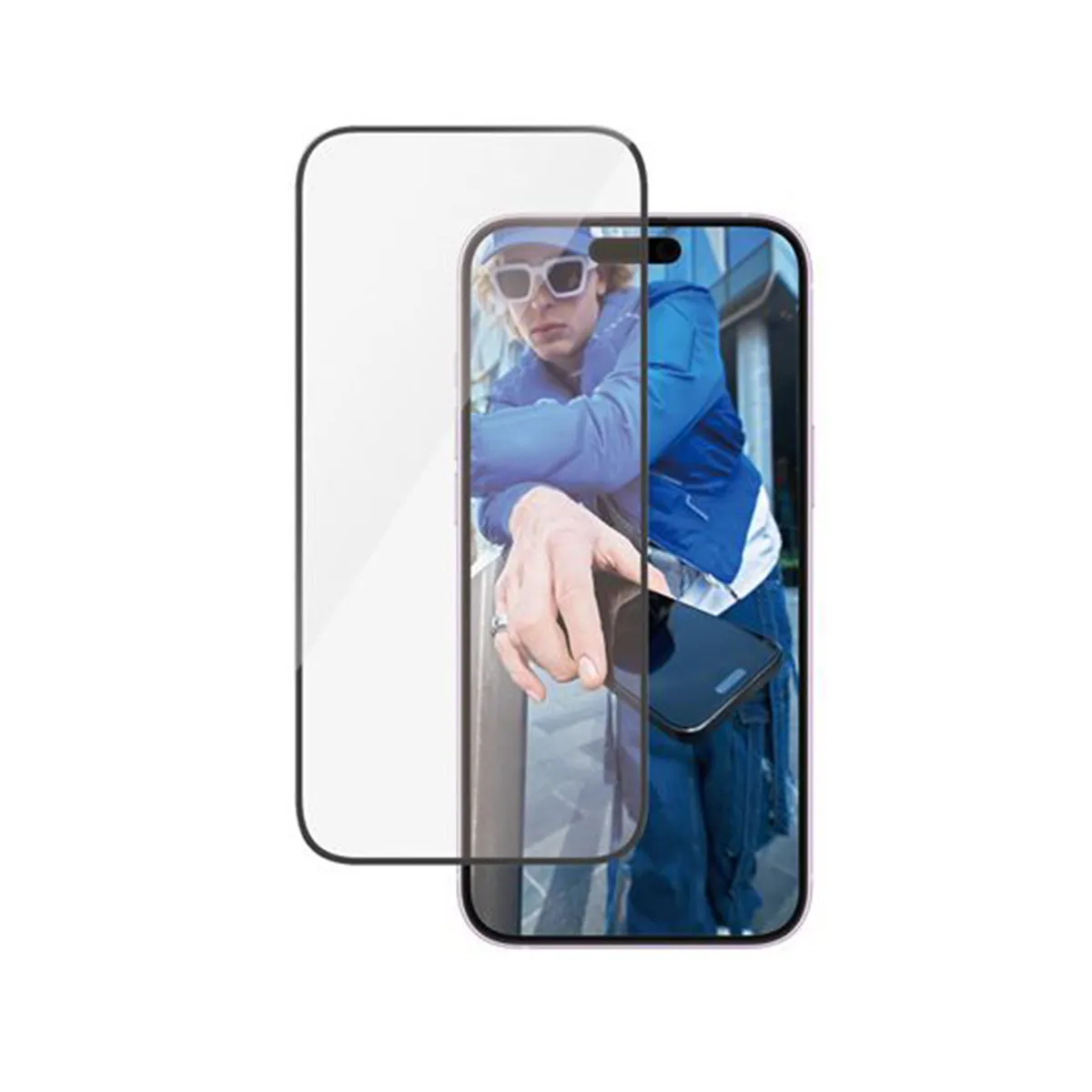 Panzerglass Noir Panzer Glass Protection D'écran Pour Iphone 16 Plus Verre Trempé Uwf Transparent