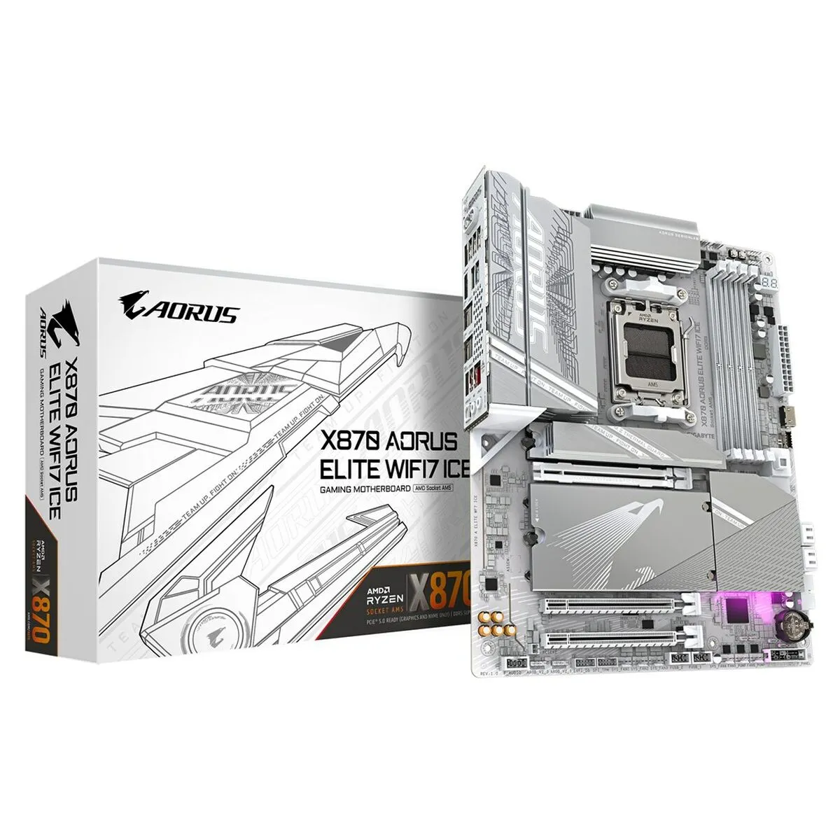 Gigabyte X870 Aorus Elite Wifi7 Ice Atx Socket Am5 Chipset Amd X870 - Image 6