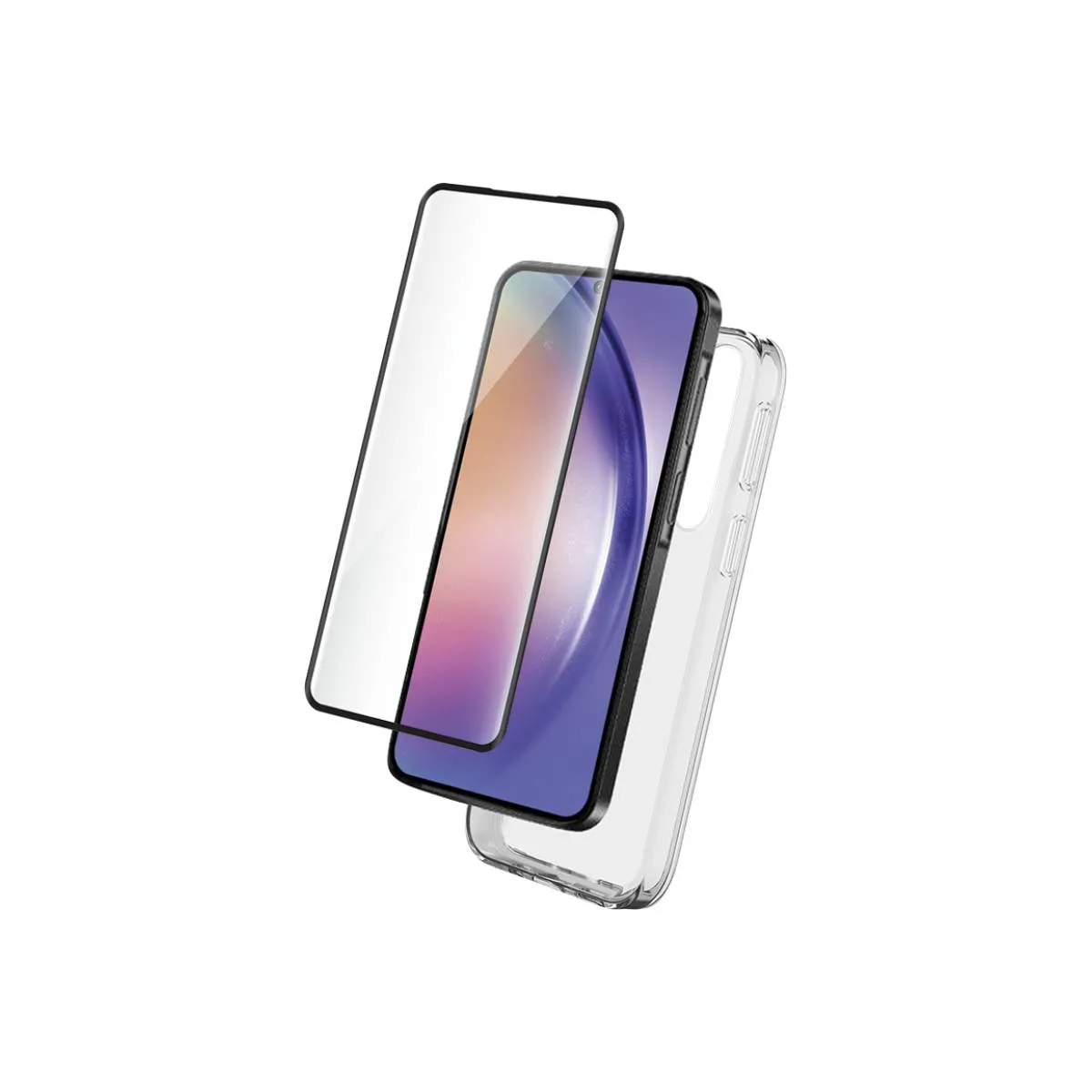 Bigben Connected Pack Coque + Verre Pour Samsung Galaxy A55 Transparent