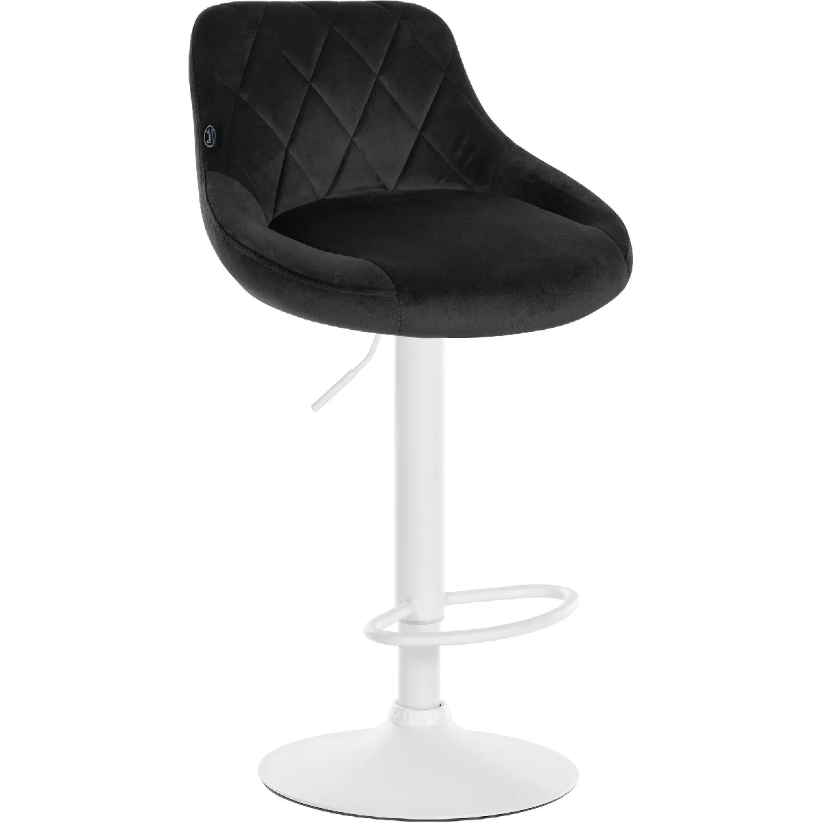 Decoshop26 Tabouret de bar en velours - vue 10