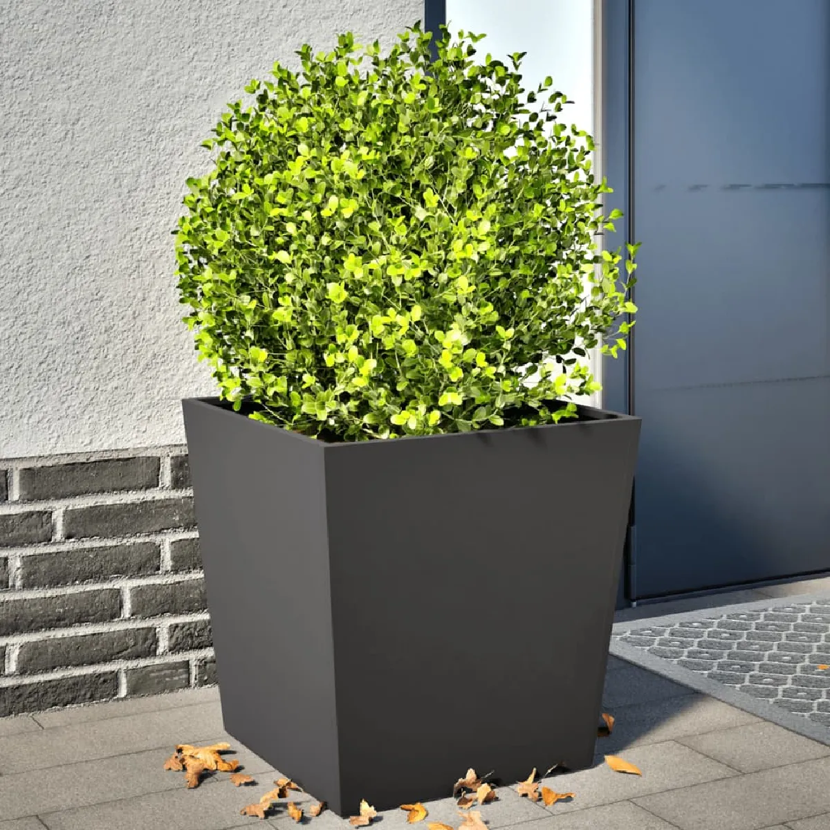 vidaXL Jardinières 2 pcs Acier 50x50x50 cm