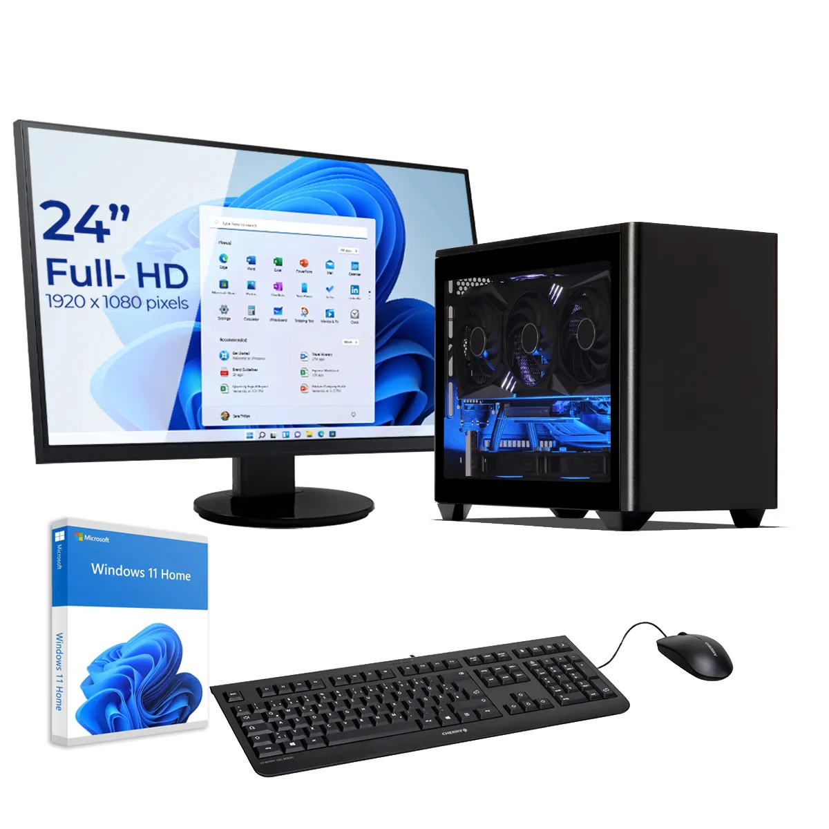 Sedatech Pack Mini-Pc, Intel I9-14900K, 32Go Ddr5, 2To Ssd, Win 11, Ecran 24''