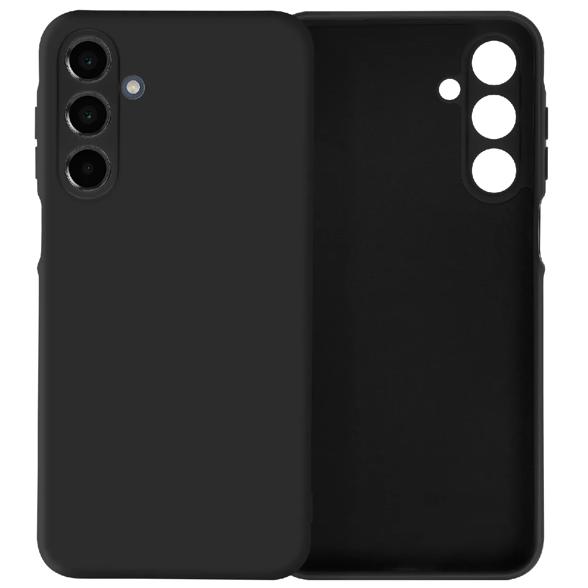 Avizar Noir Coque Pour Samsung Galaxy A16 Semi-Rigide Soft-Touch Anti-Traces