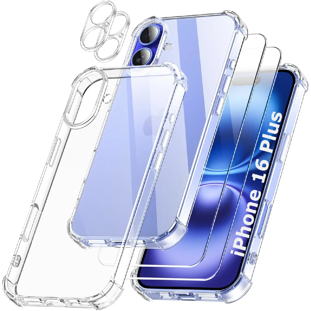 Little Boutik Coque À Angles Renforcés Apple Iphone 16 Plus - Transparent
