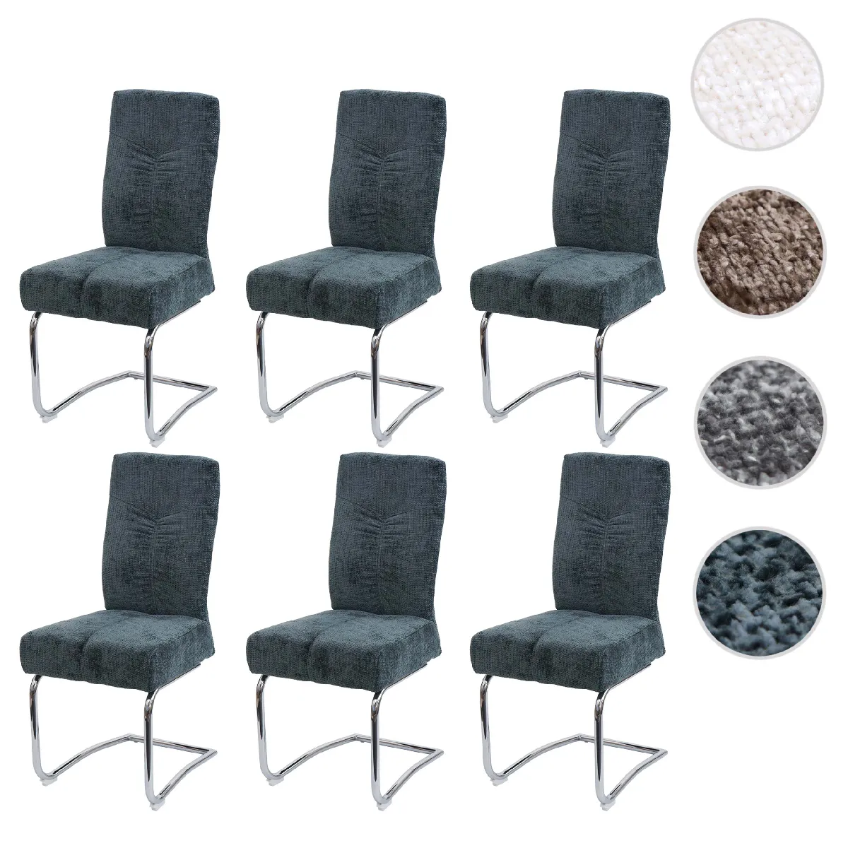 Mendler Hwc-G56 - Lot De 6 Chaises De Salle À Manger