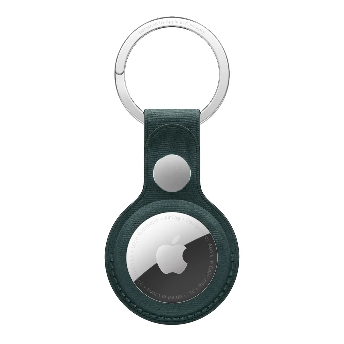 Apple Porte-clés en tissage fin pour AirTag - Vert foncé