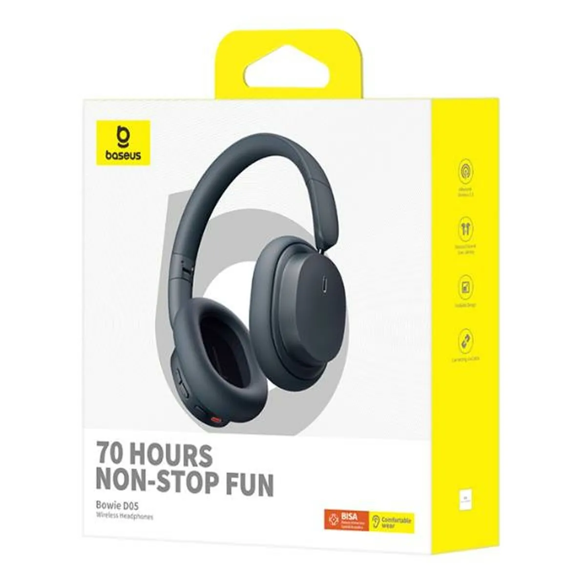 Baseus Bowie D05 Casque Bluetooth pliable noir