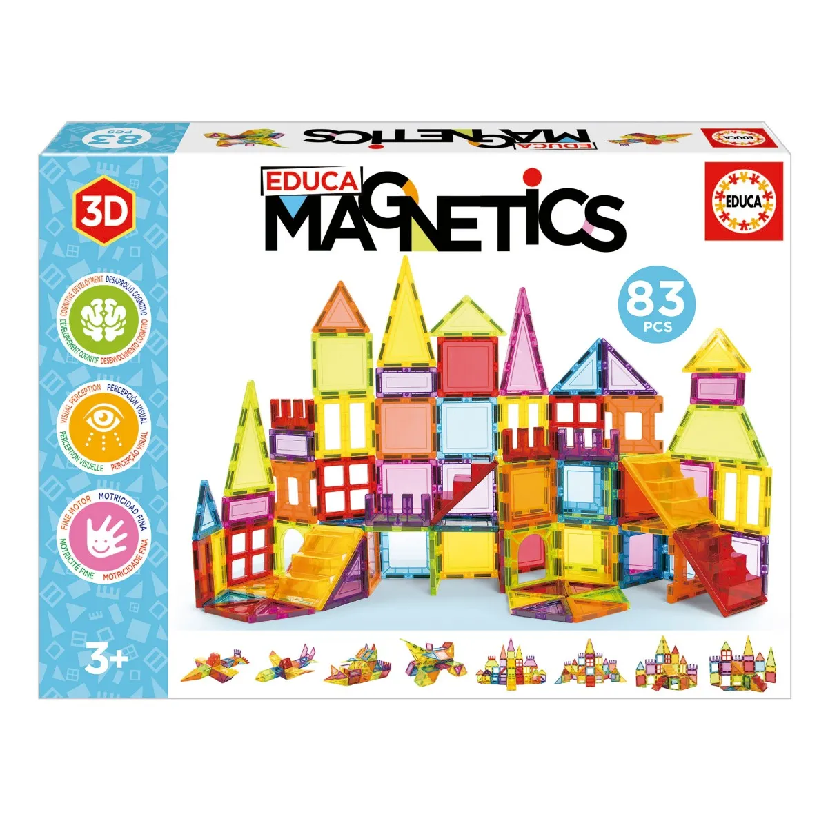 Educa Magnetics Jeu de construction magnétique 20025 83 pièces - Image 4